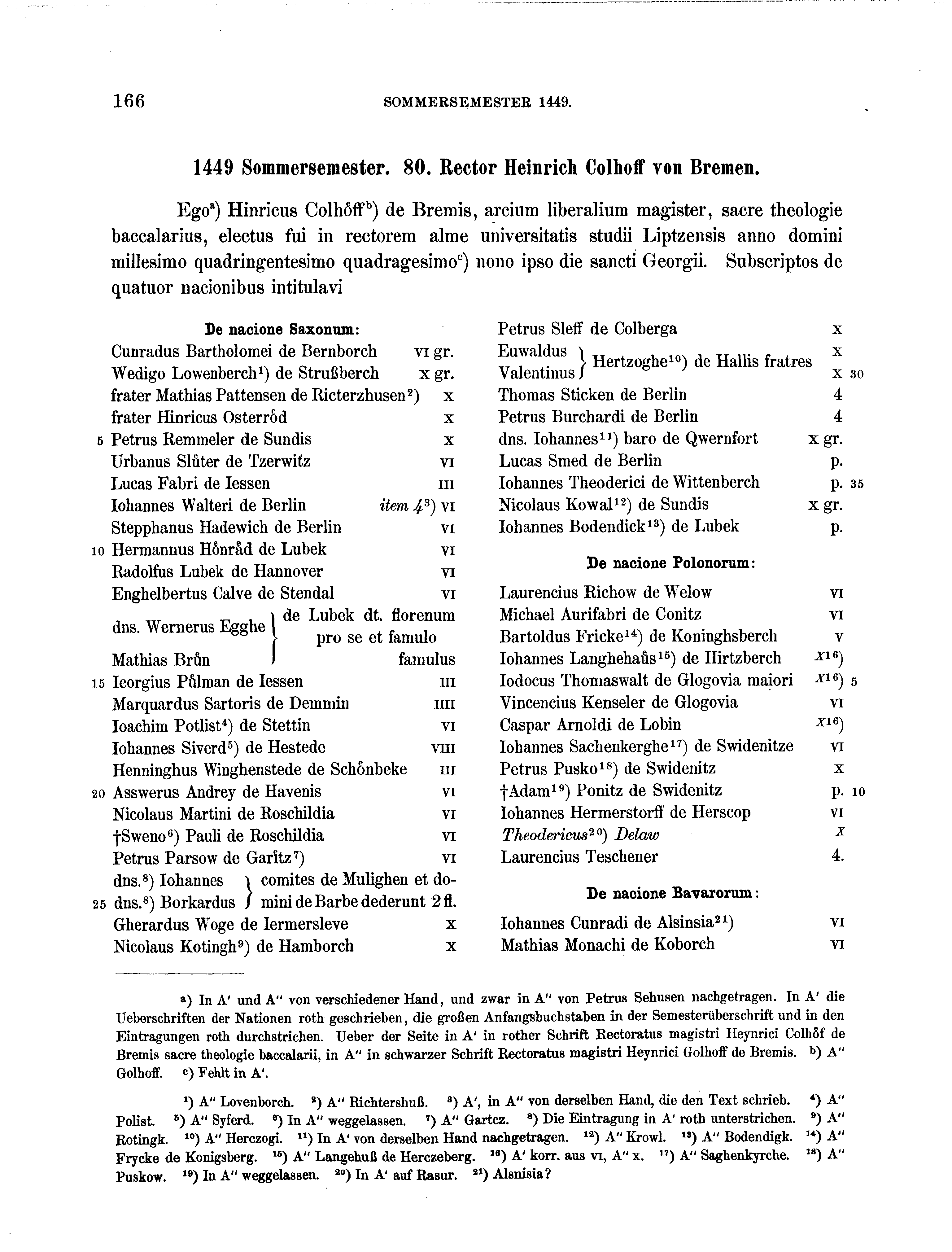 Historische Urkunde Seite 166 aus Band cds2_16