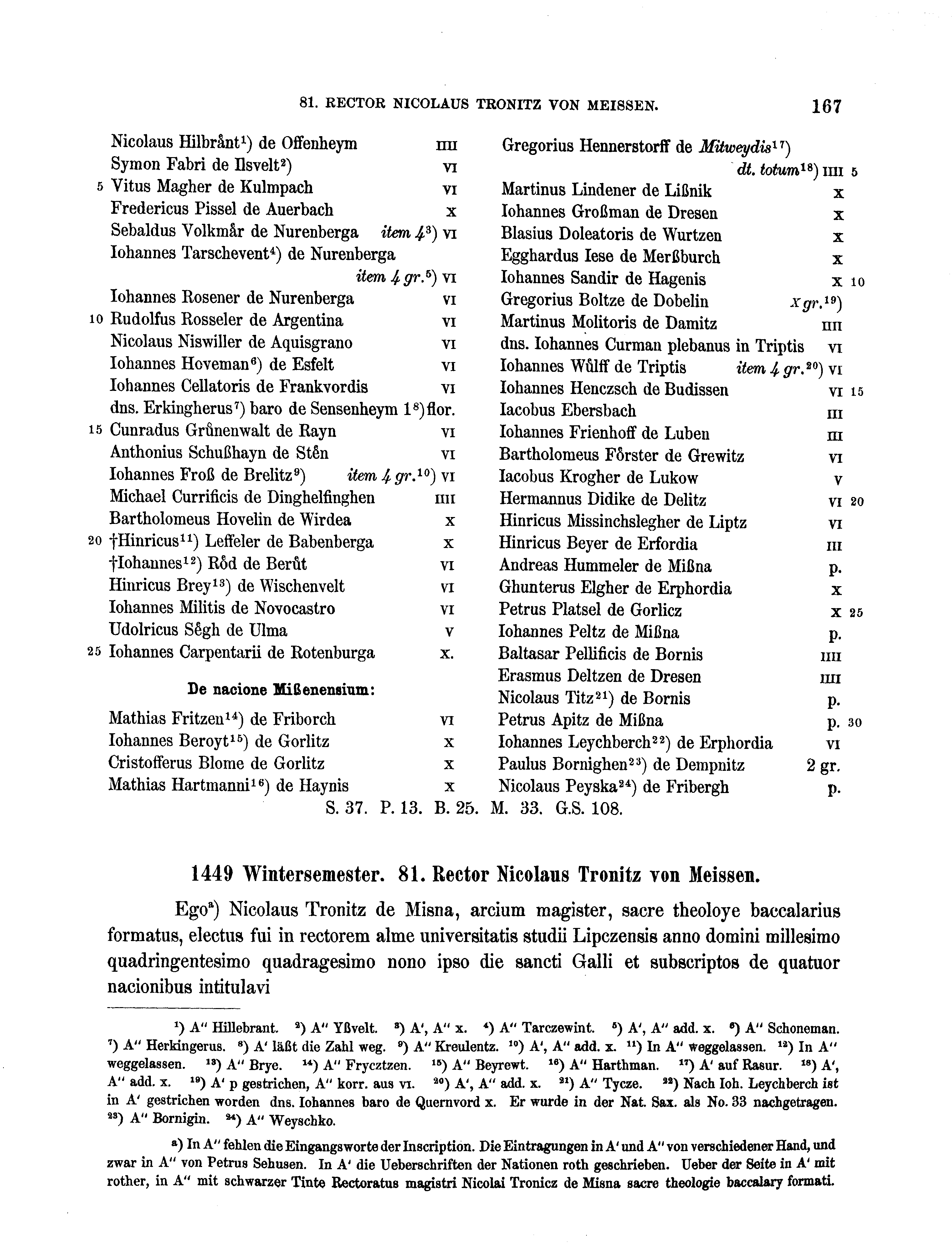 Historische Urkunde Seite 167 aus Band cds2_16
