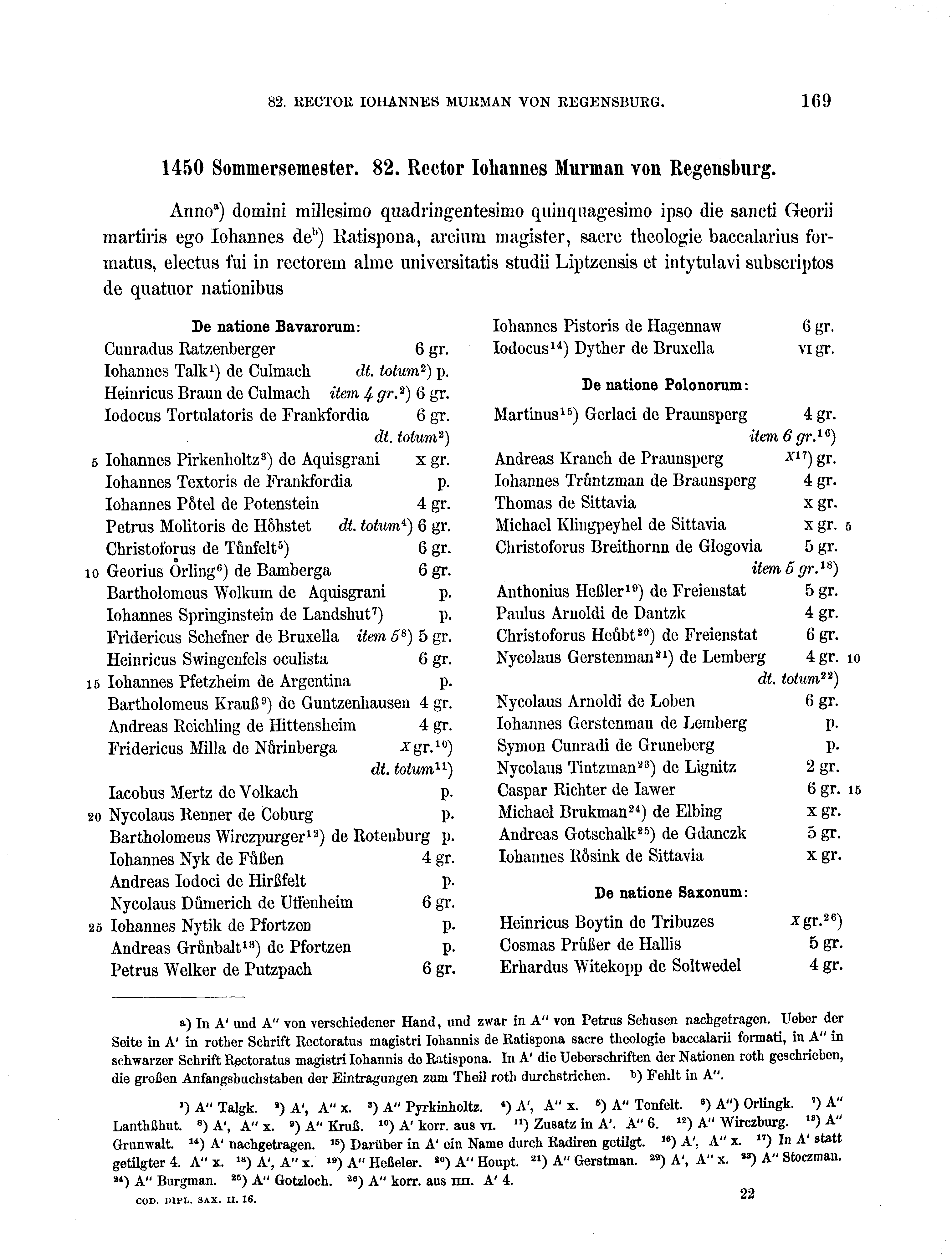 Historische Urkunde Seite 169 aus Band cds2_16