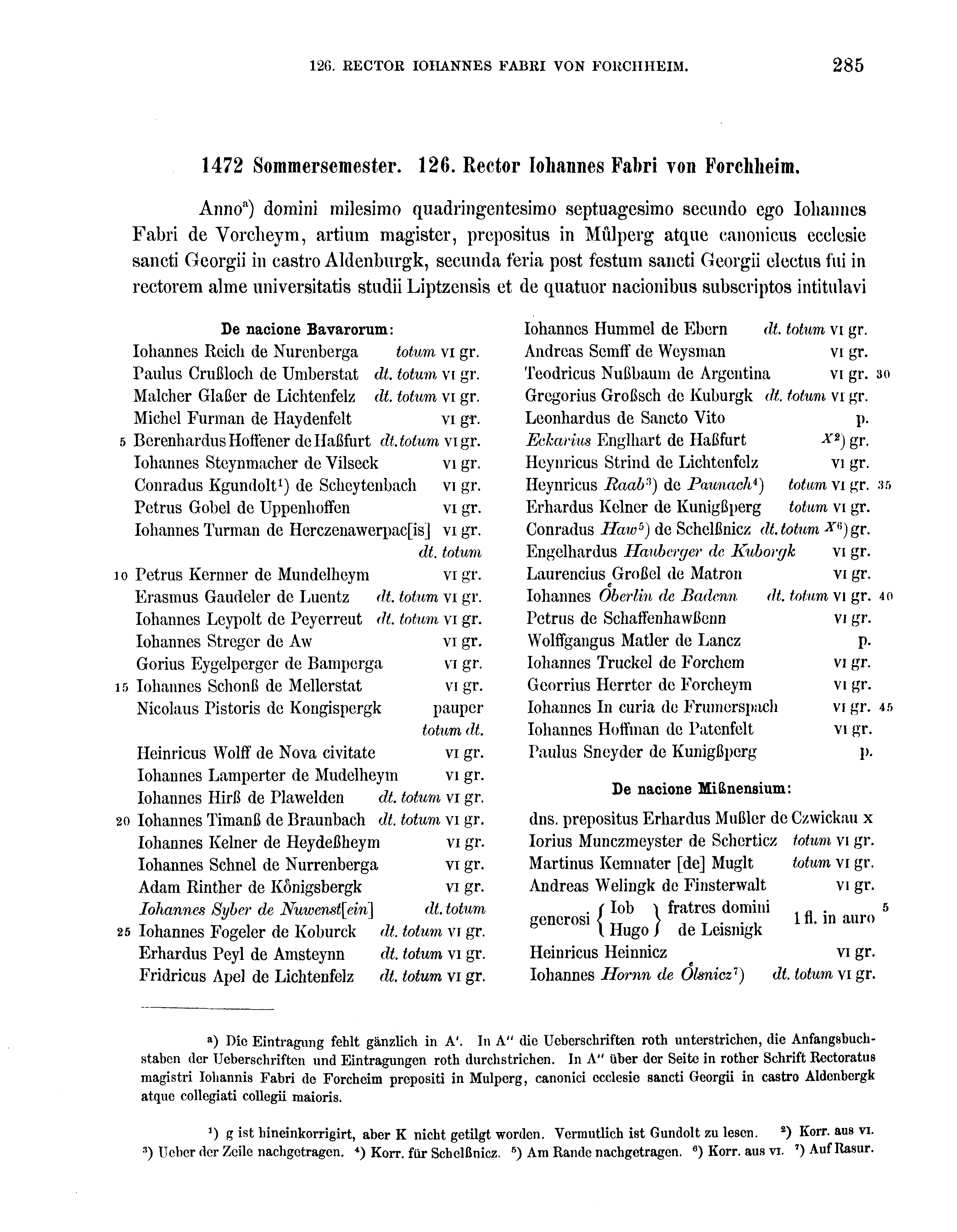 Historische Urkunde Seite 285 aus Band cds2_16