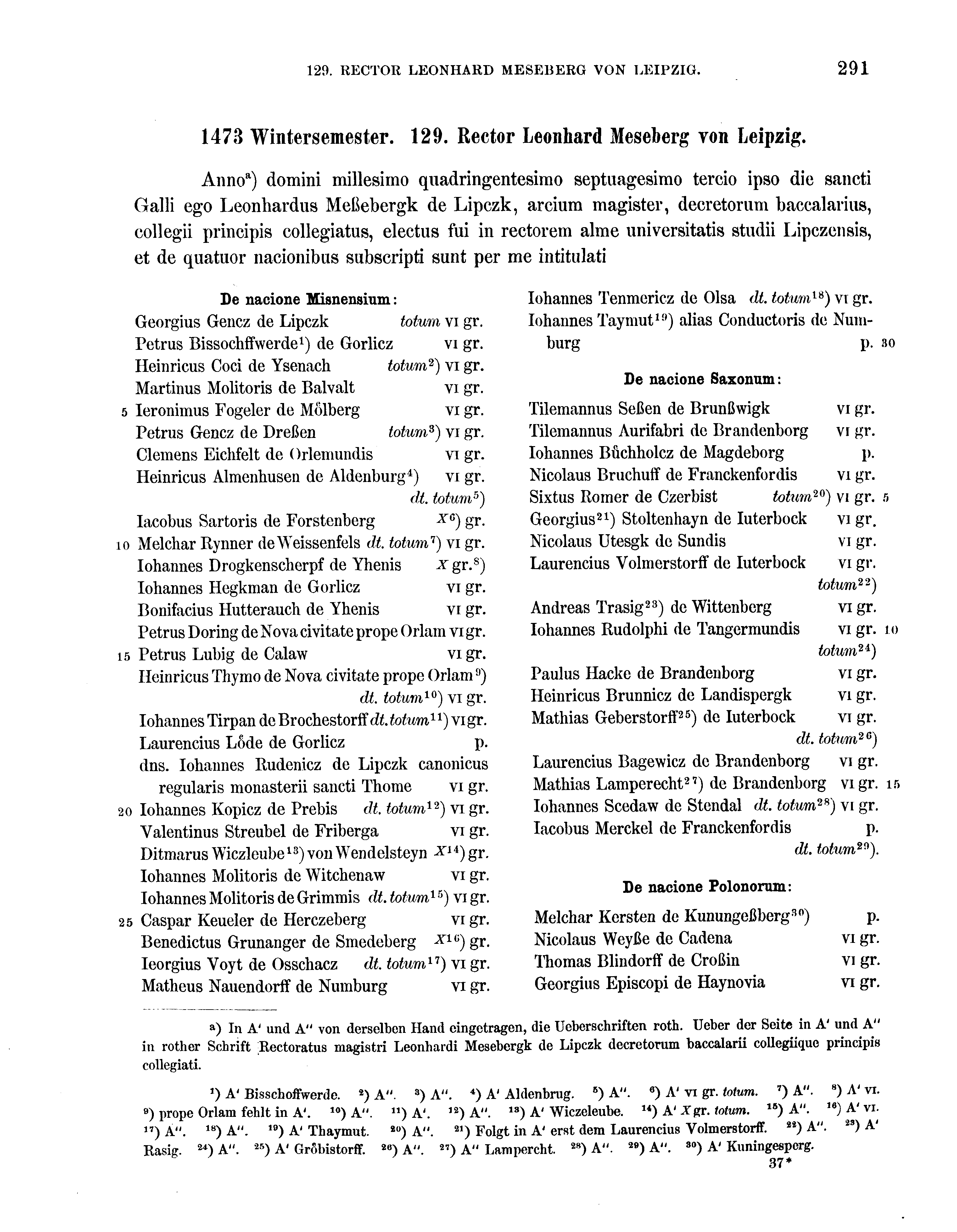 Historische Urkunde Seite 291 aus Band cds2_16