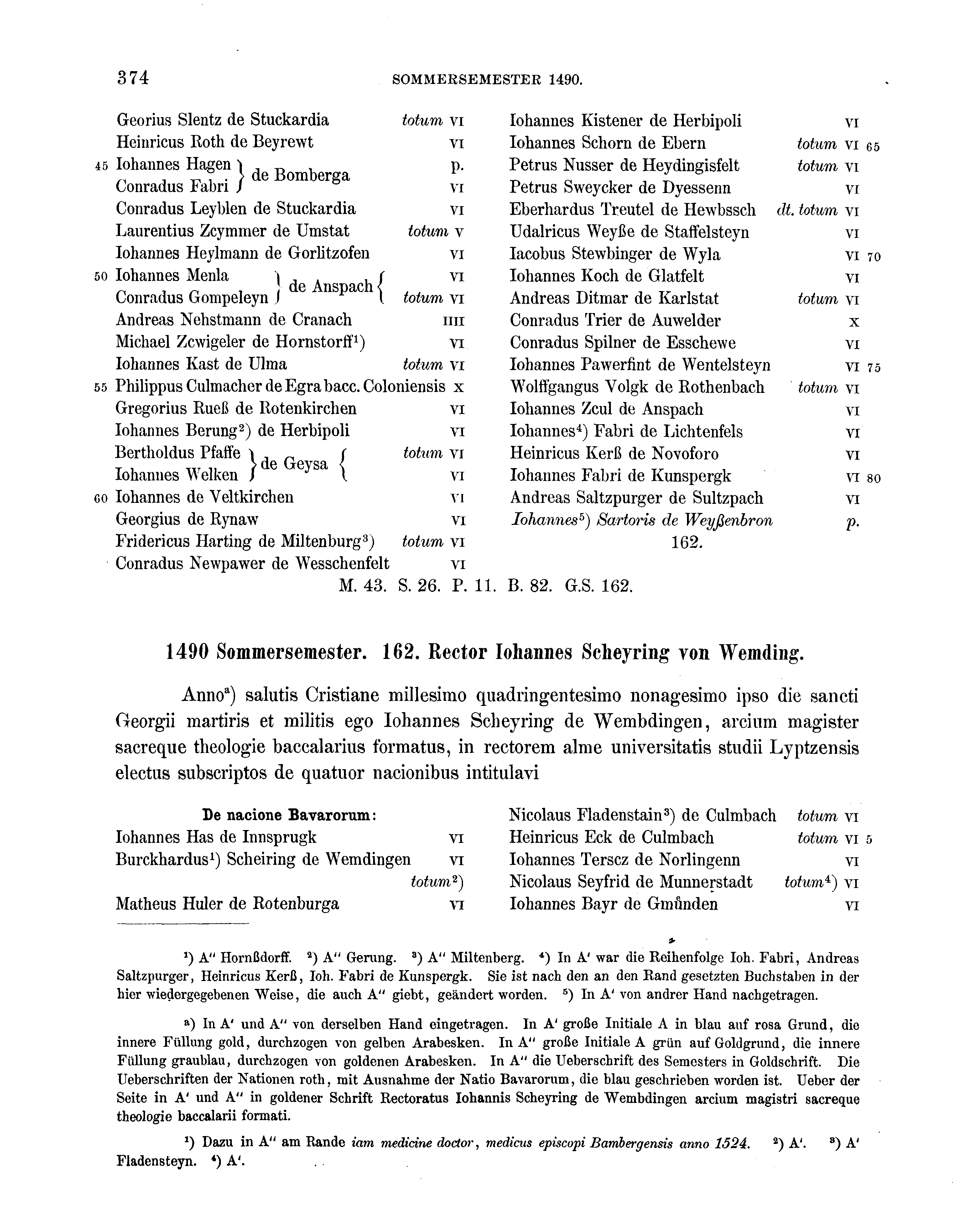 Historische Urkunde Seite 374 aus Band cds2_16