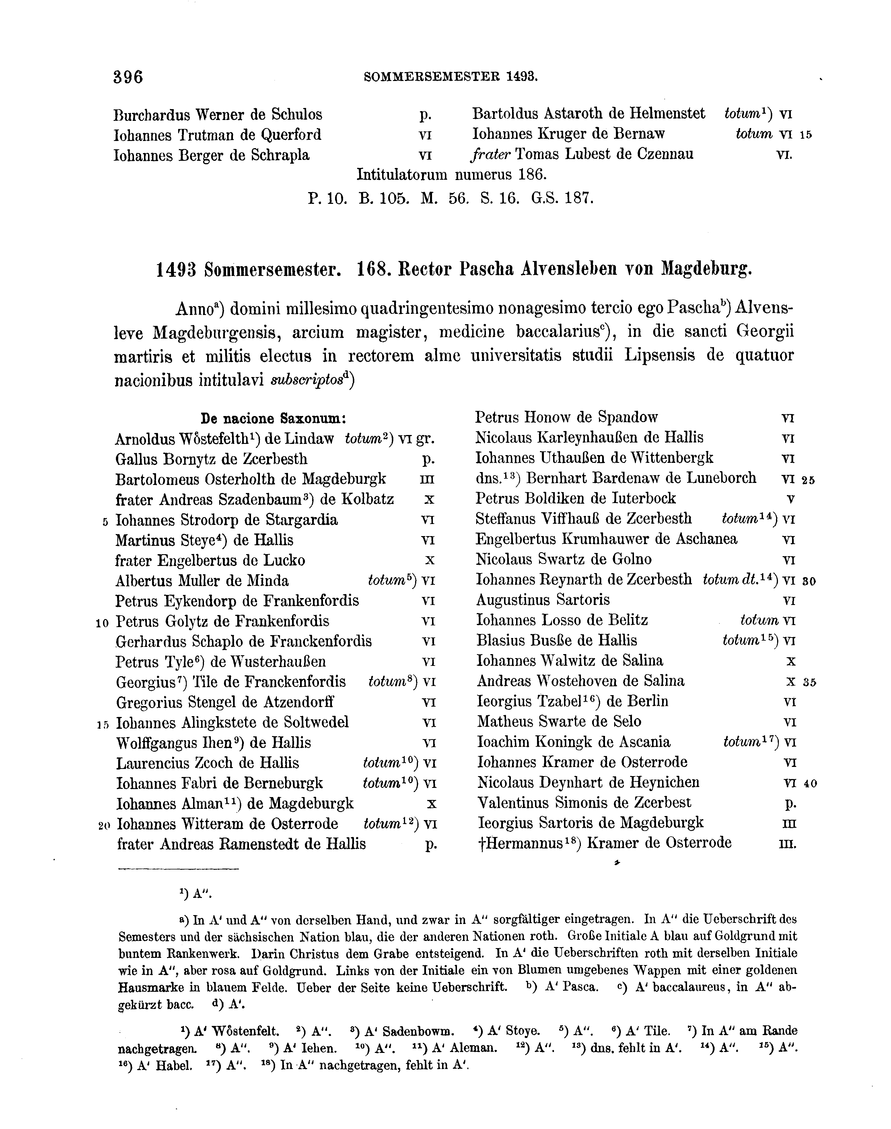 Historische Urkunde Seite 396 aus Band cds2_16
