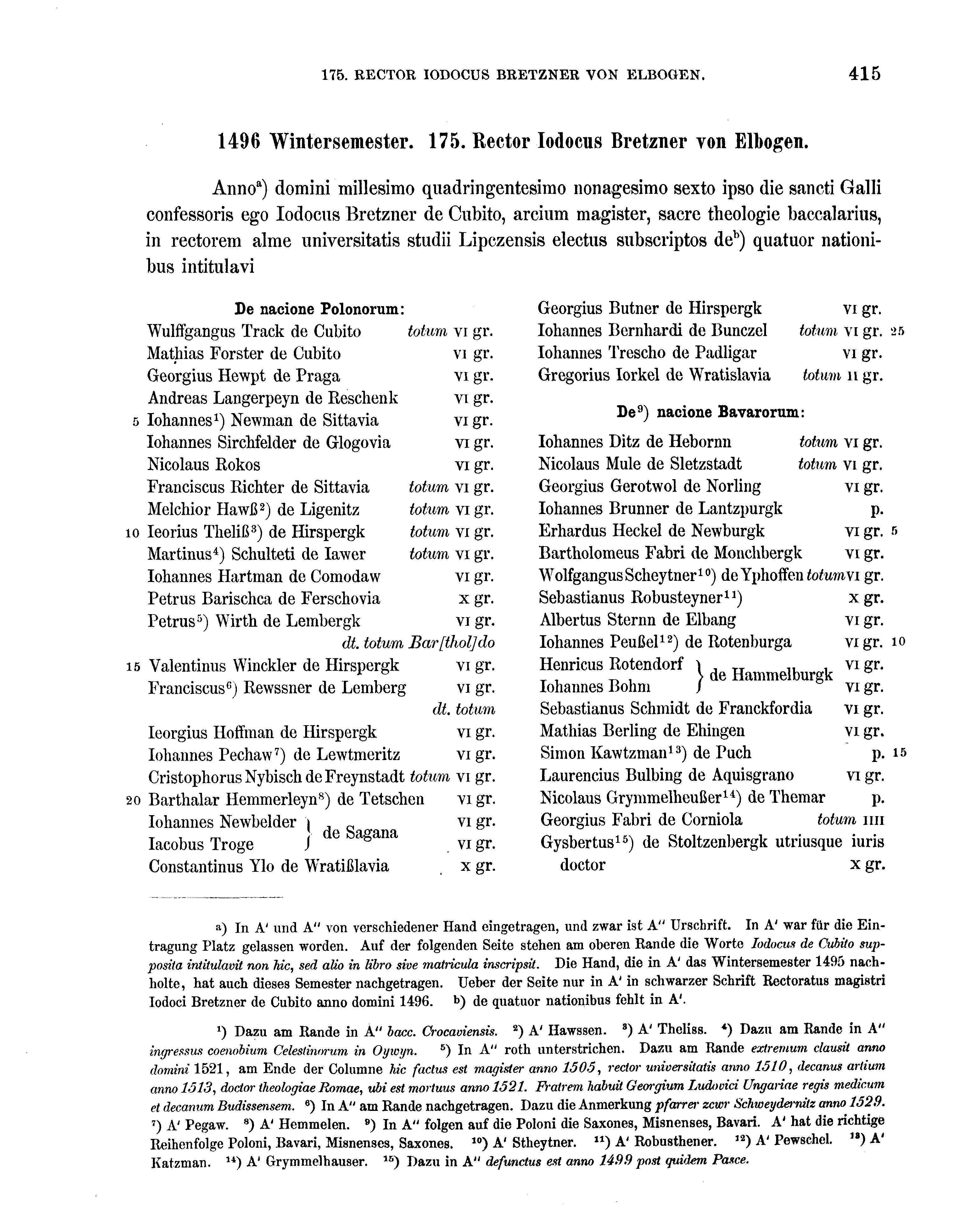 Historische Urkunde Seite 415 aus Band cds2_16