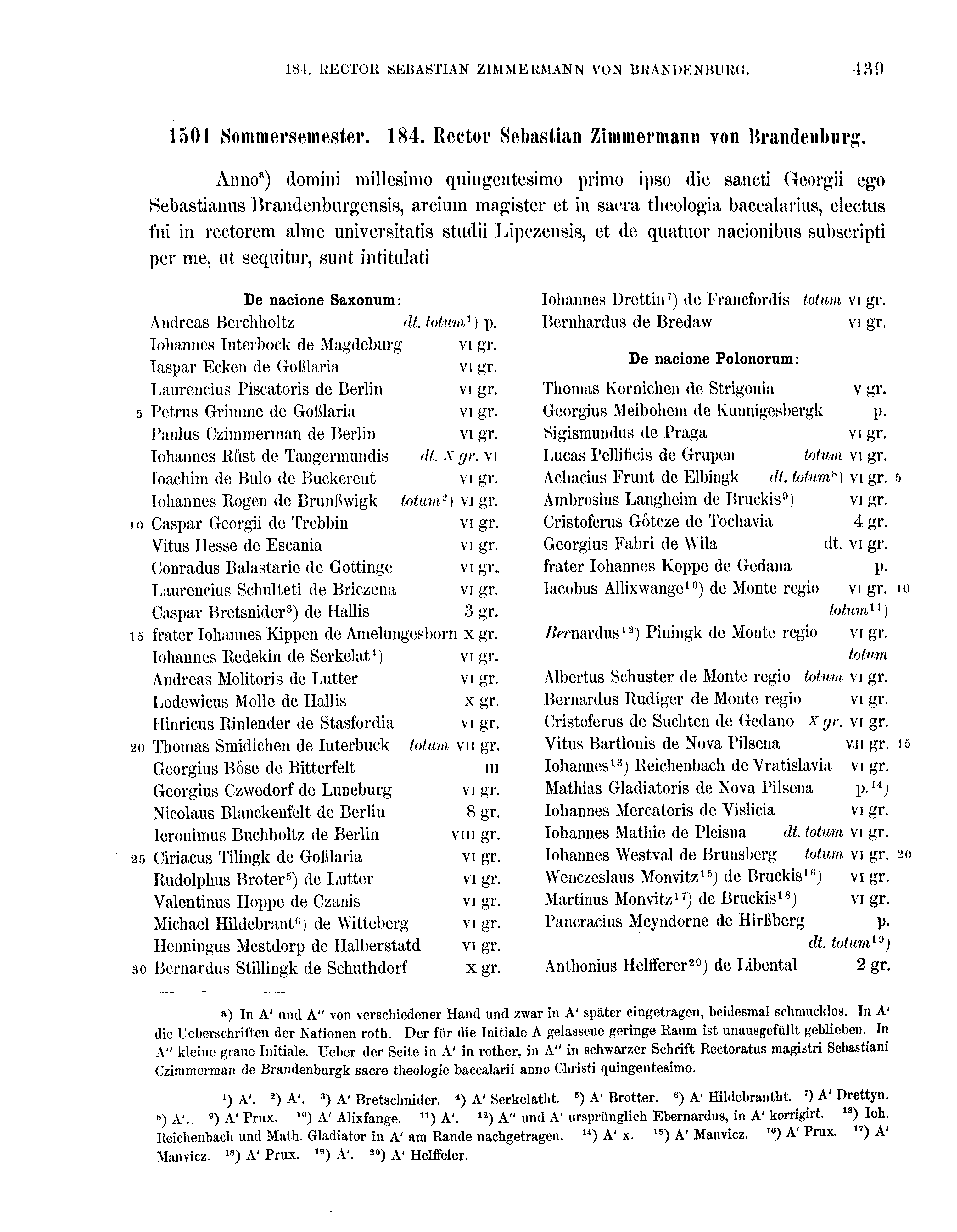 Historische Urkunde Seite 439 aus Band cds2_16