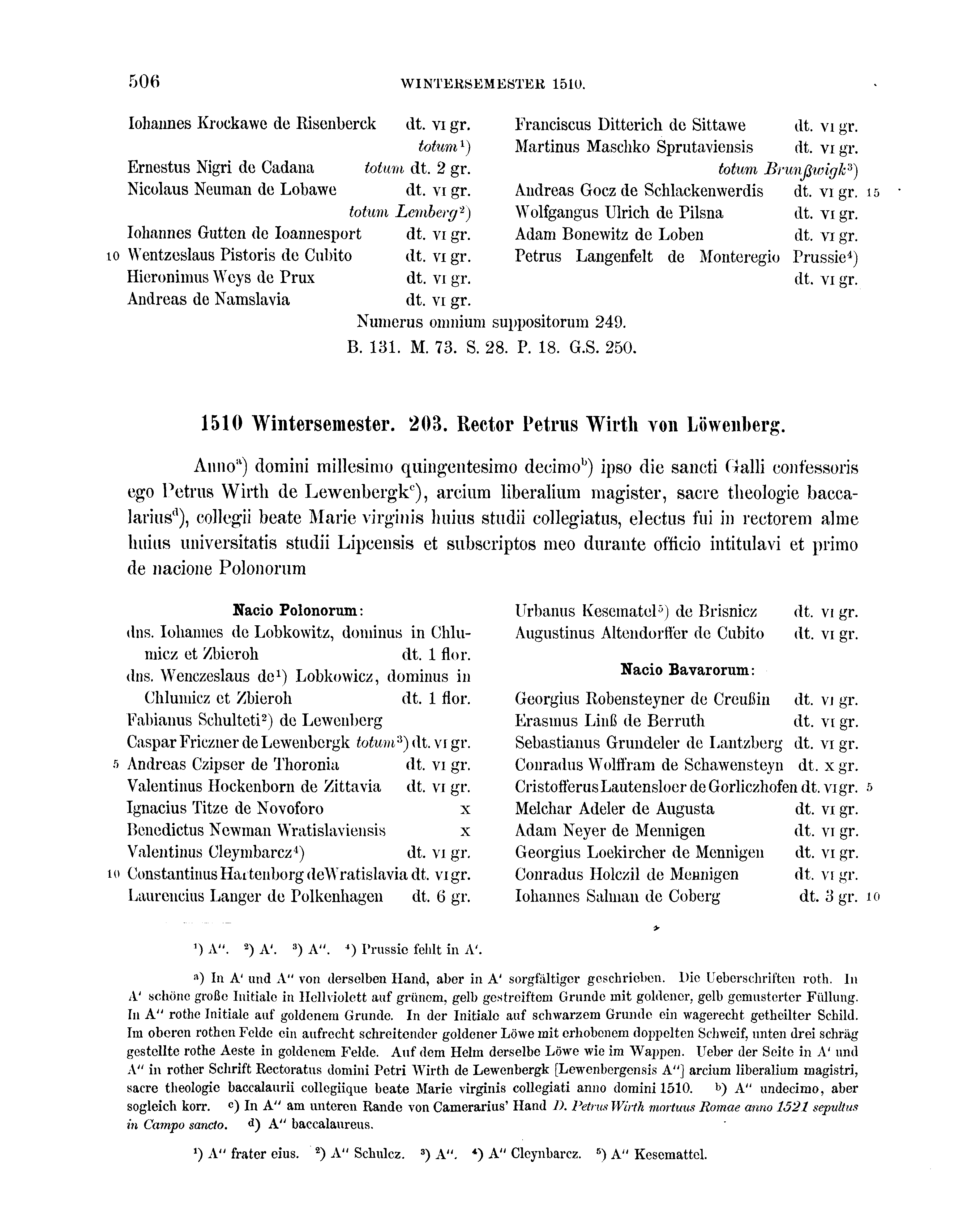 Historische Urkunde Seite 506 aus Band cds2_16