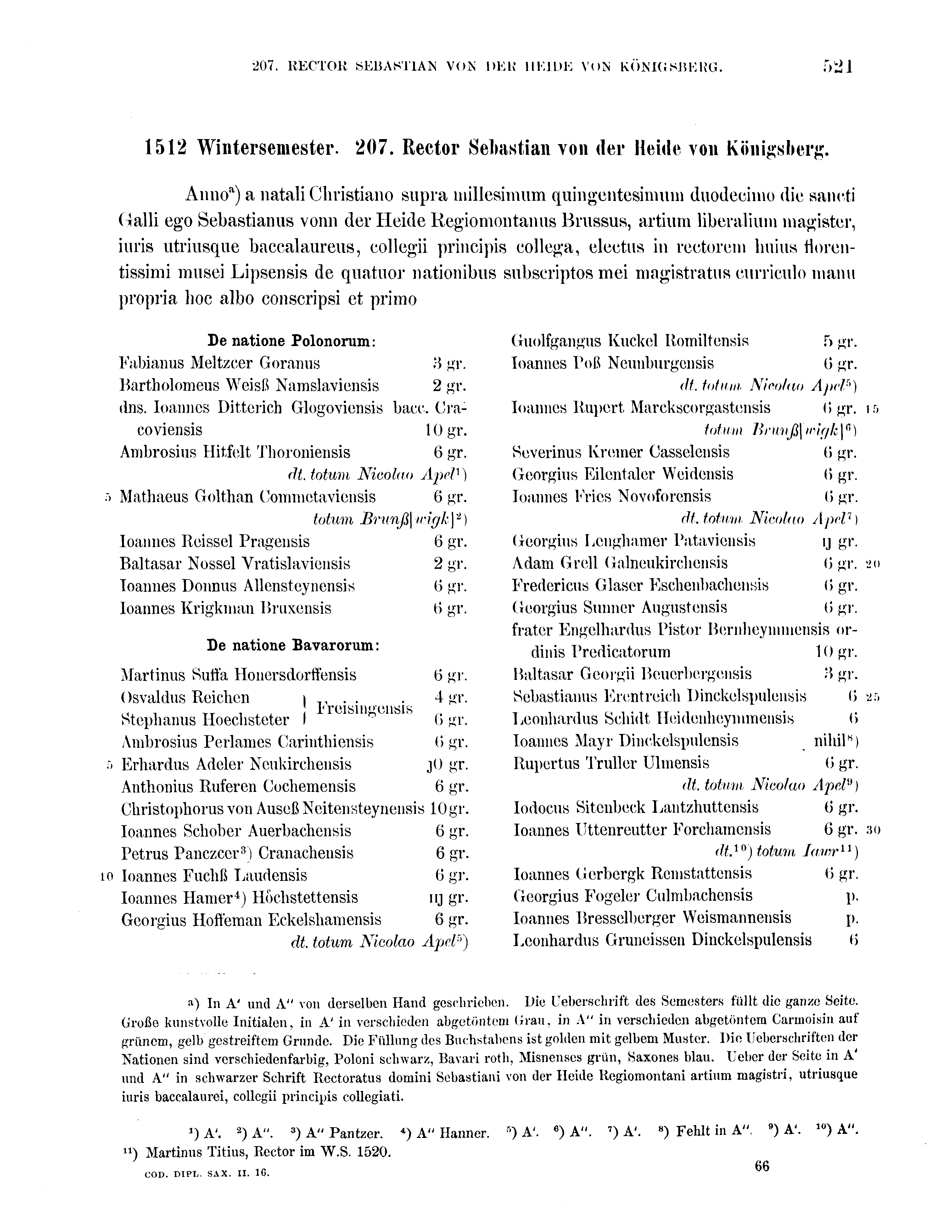 Historische Urkunde Seite 521 aus Band cds2_16