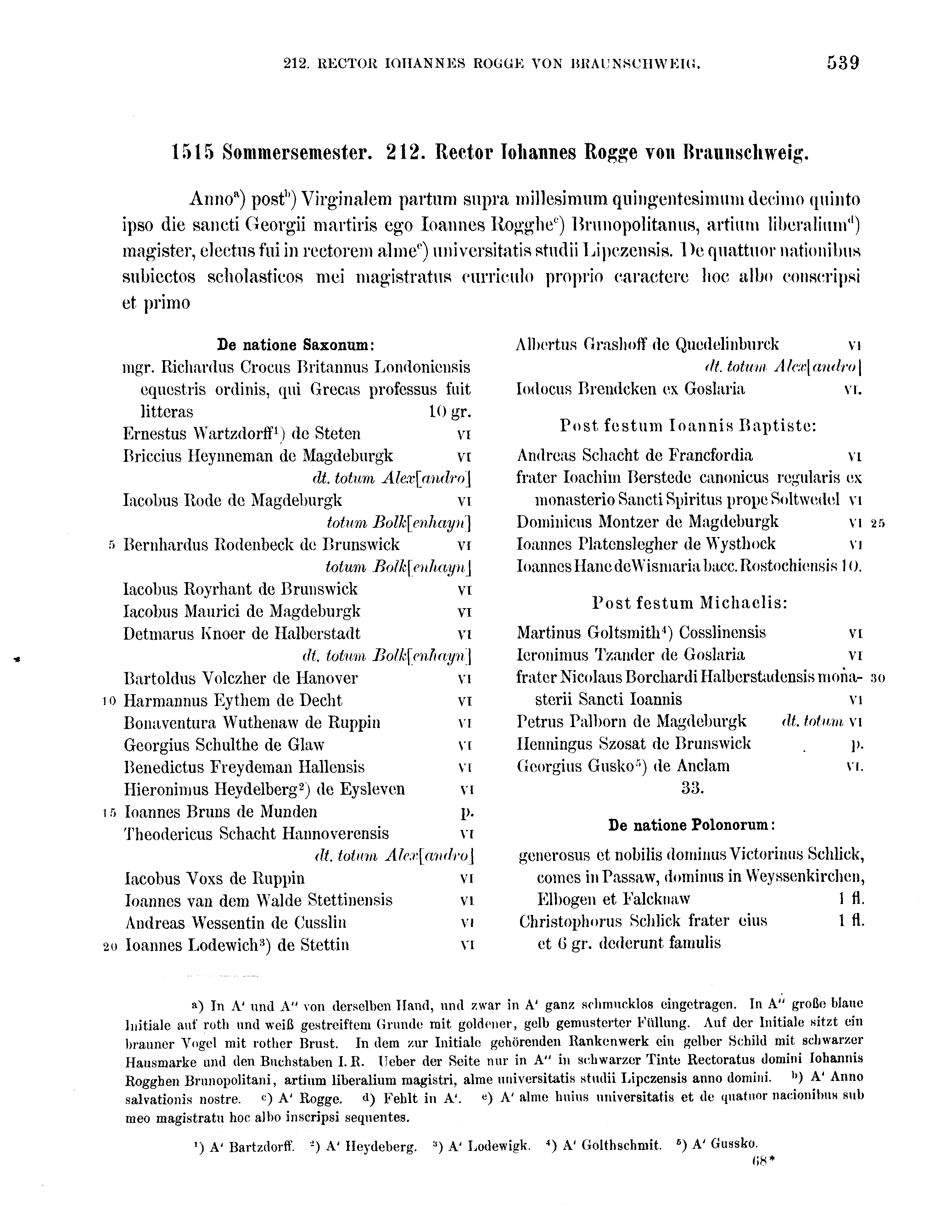 Historische Urkunde Seite 539 aus Band cds2_16
