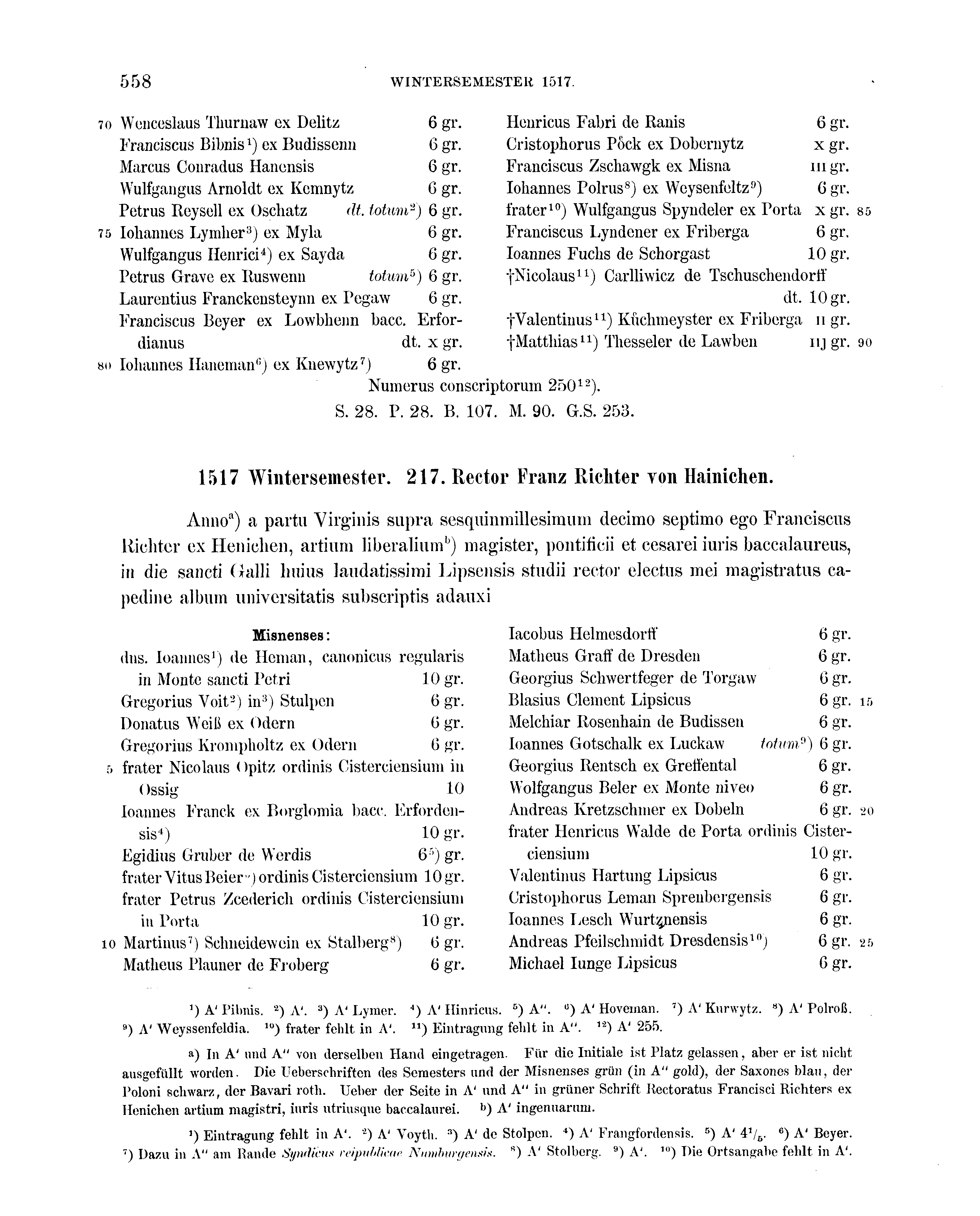 Historische Urkunde Seite 558 aus Band cds2_16