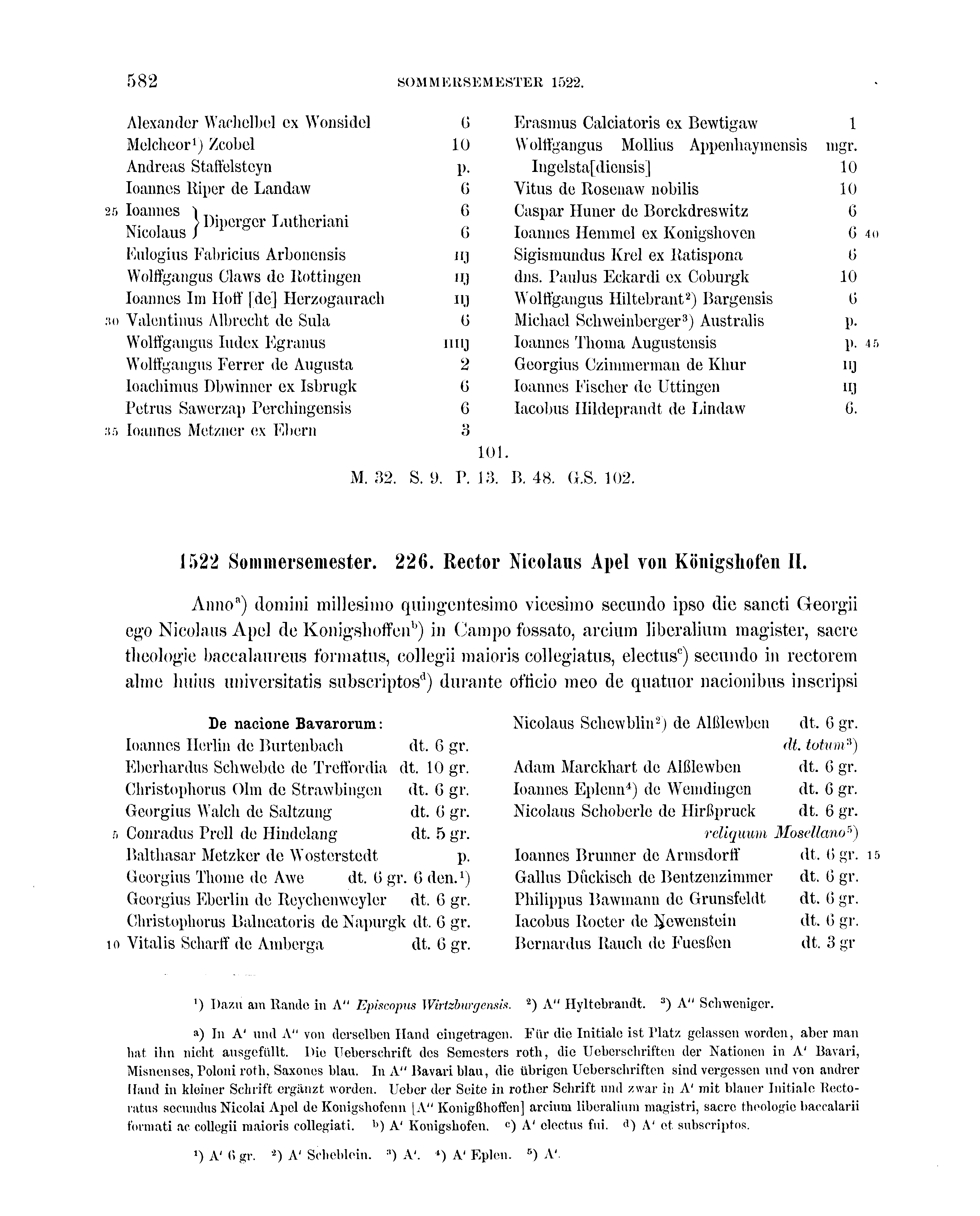 Historische Urkunde Seite 582 aus Band cds2_16