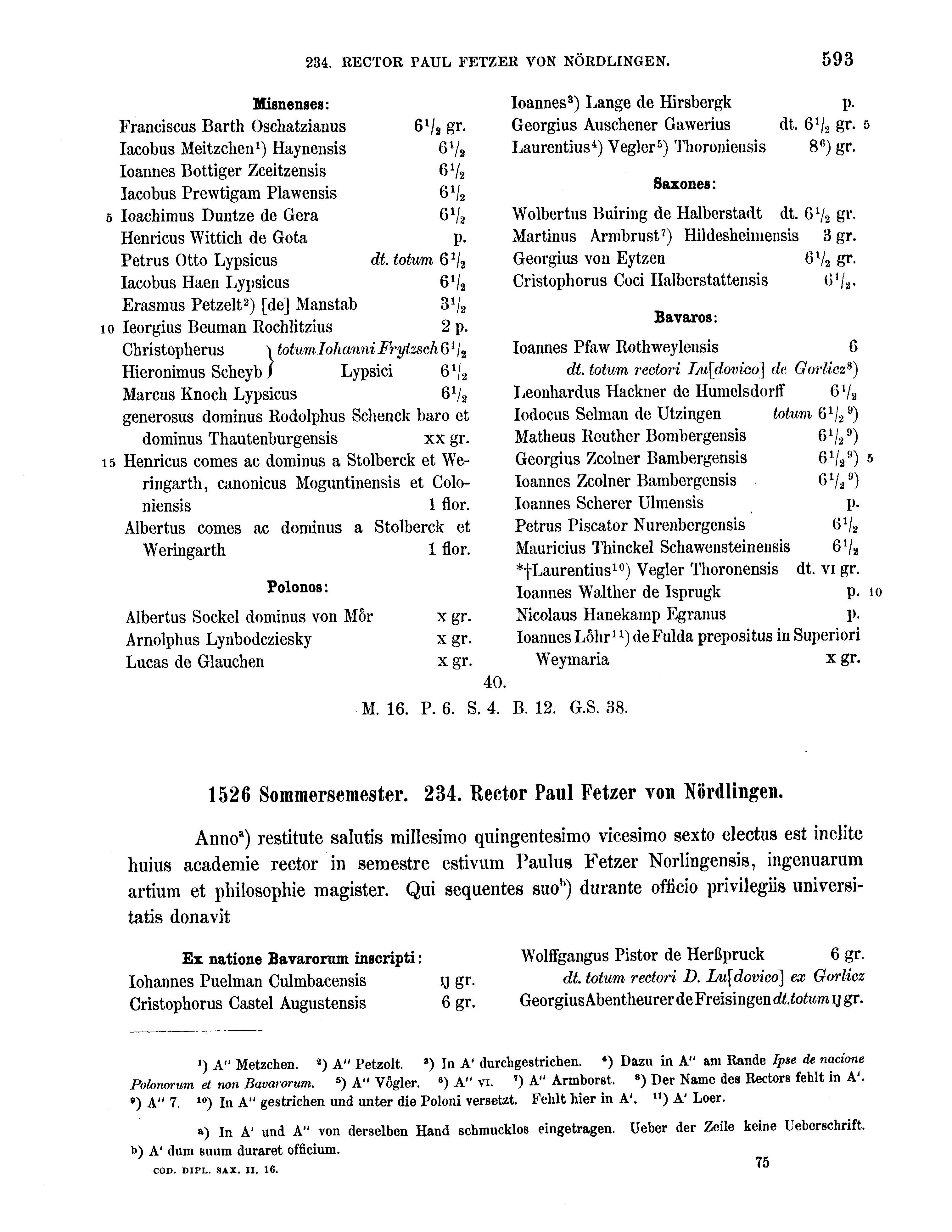 Historische Urkunde Seite 593 aus Band cds2_16