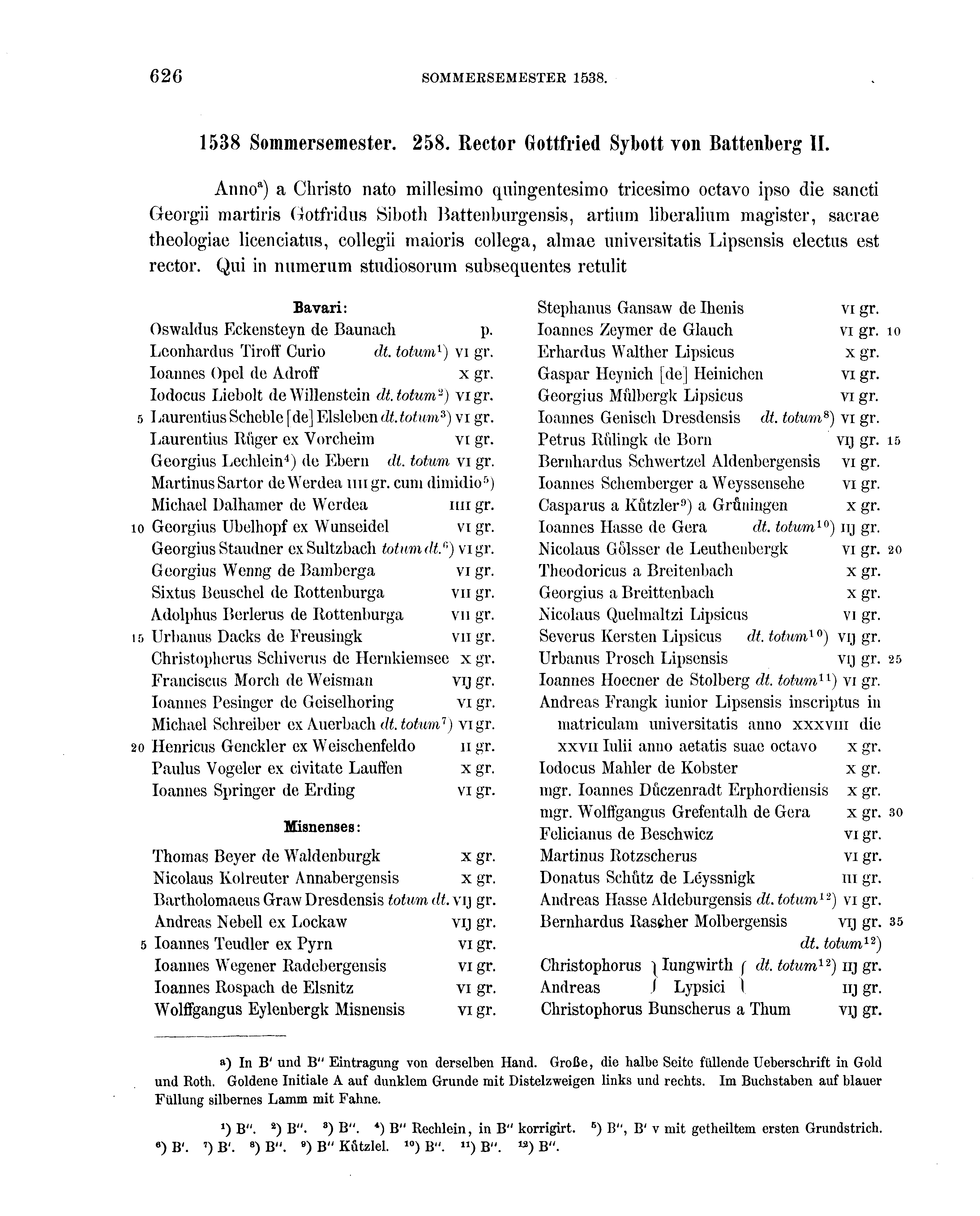 Historische Urkunde Seite 626 aus Band cds2_16