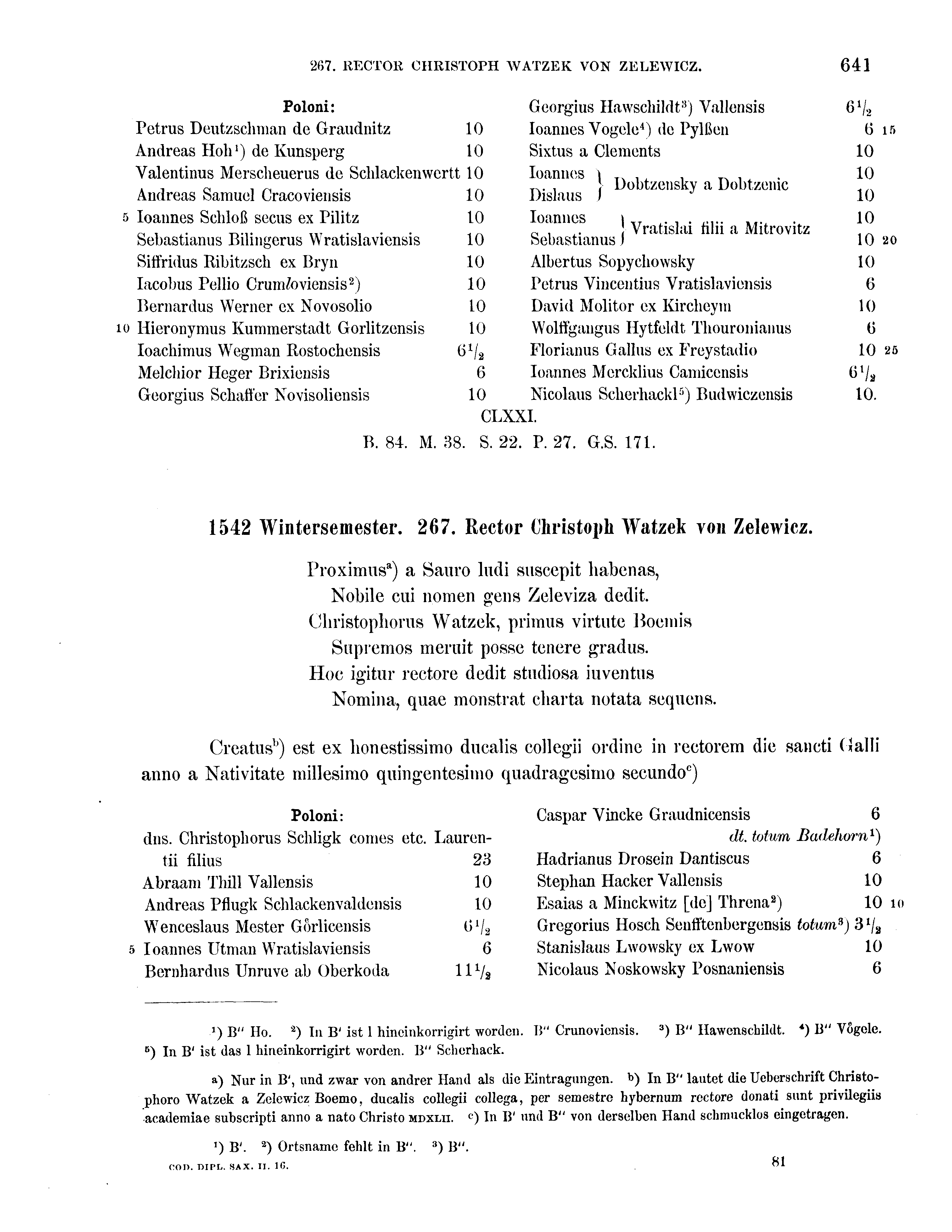 Historische Urkunde Seite 641 aus Band cds2_16