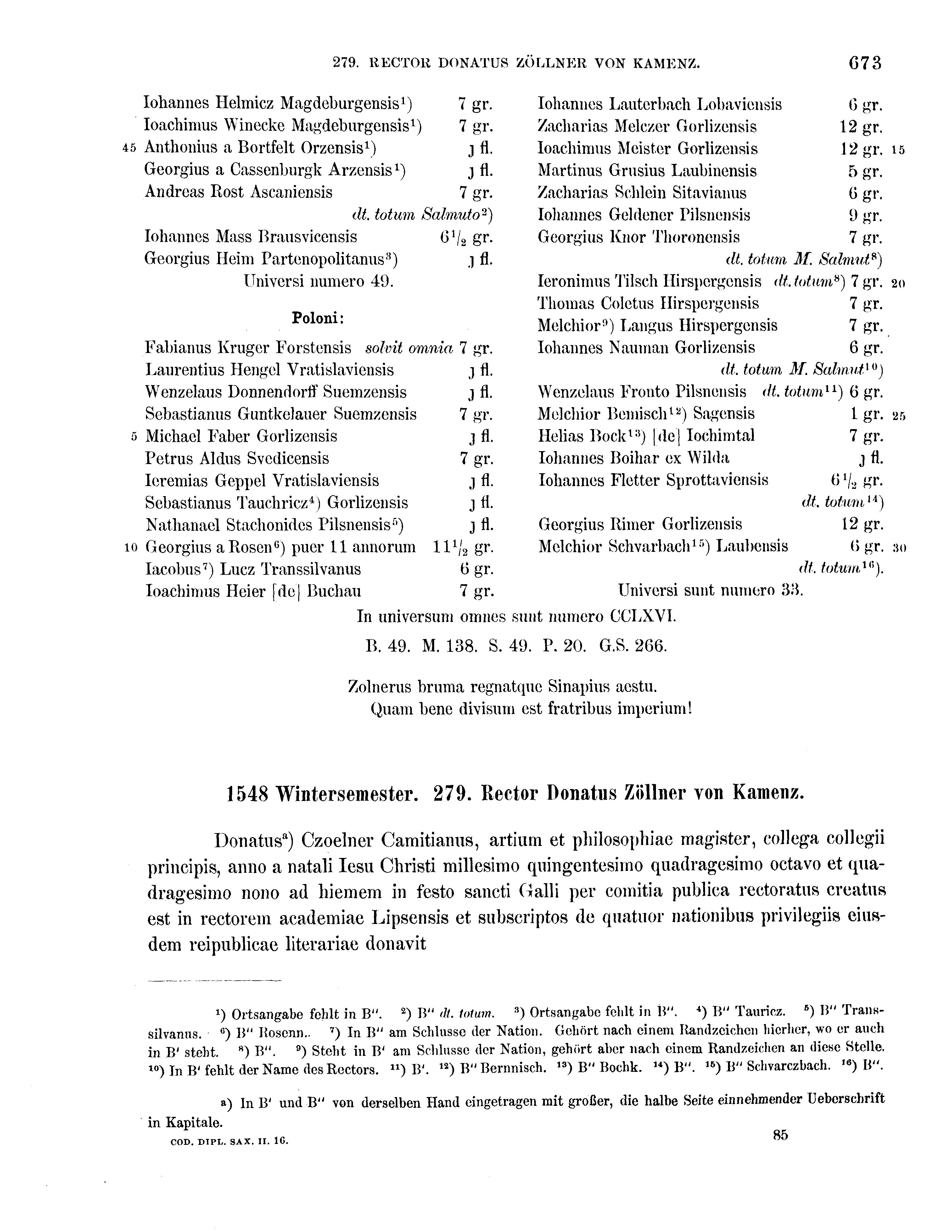 Historische Urkunde Seite 673 aus Band cds2_16