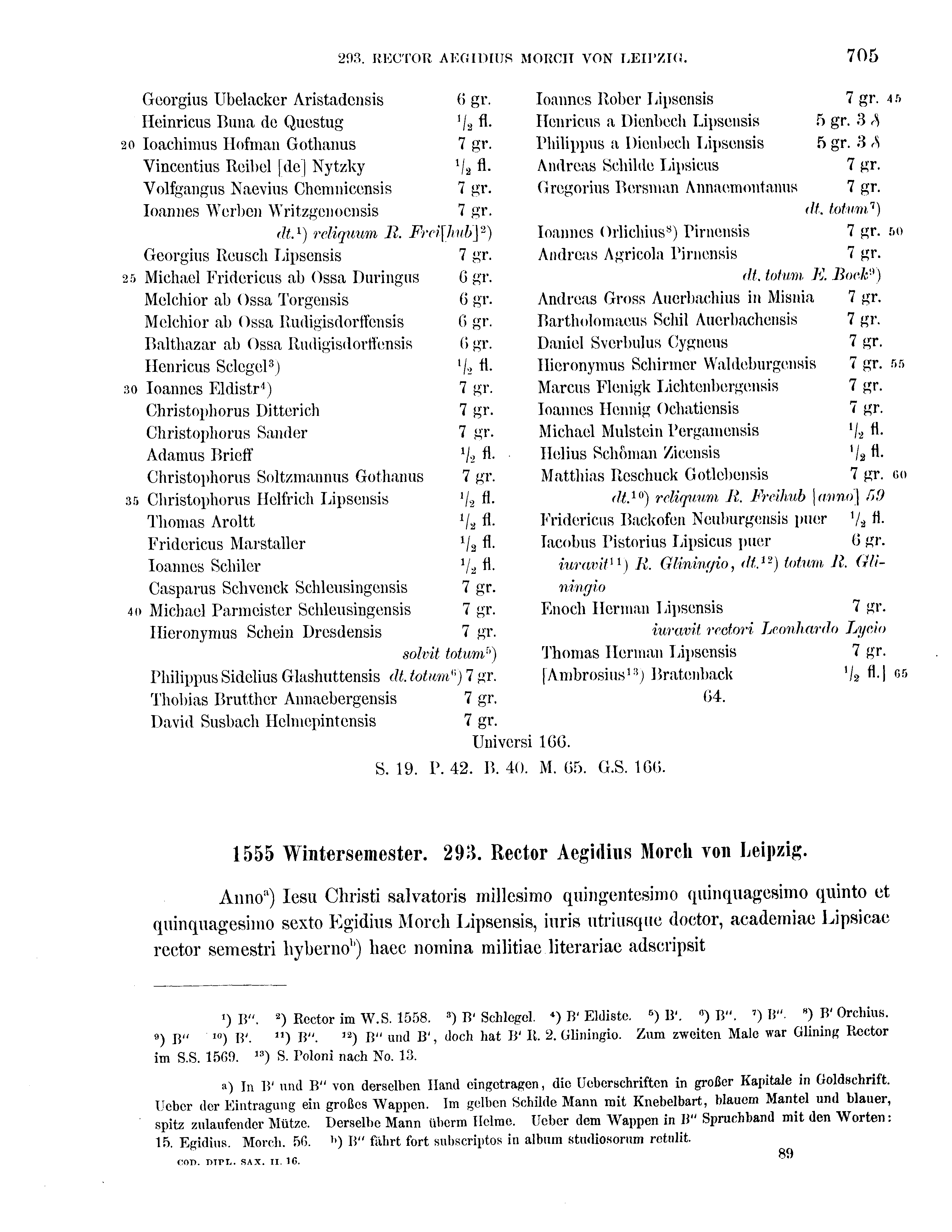 Historische Urkunde Seite 705 aus Band cds2_16