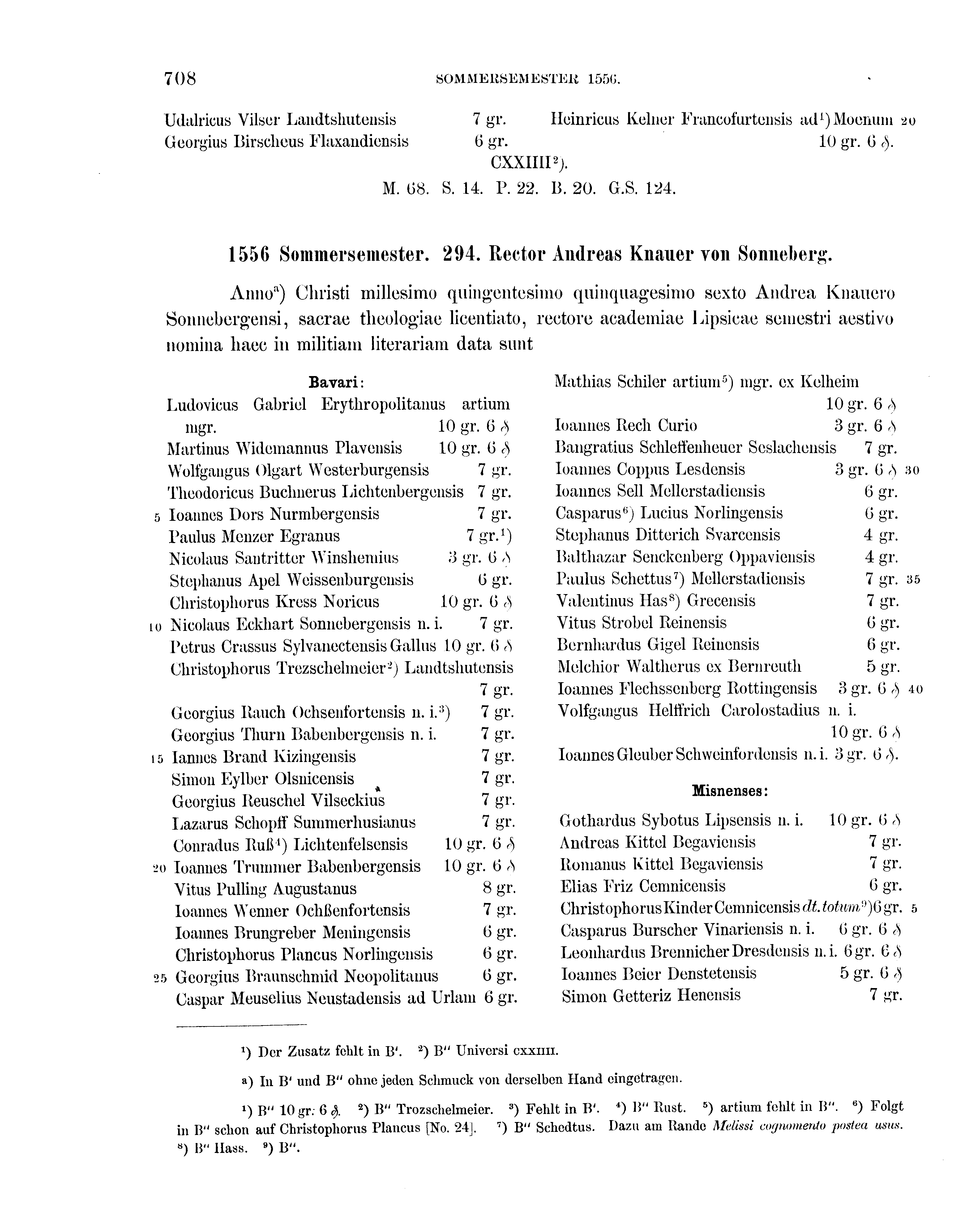 Historische Urkunde Seite 708 aus Band cds2_16