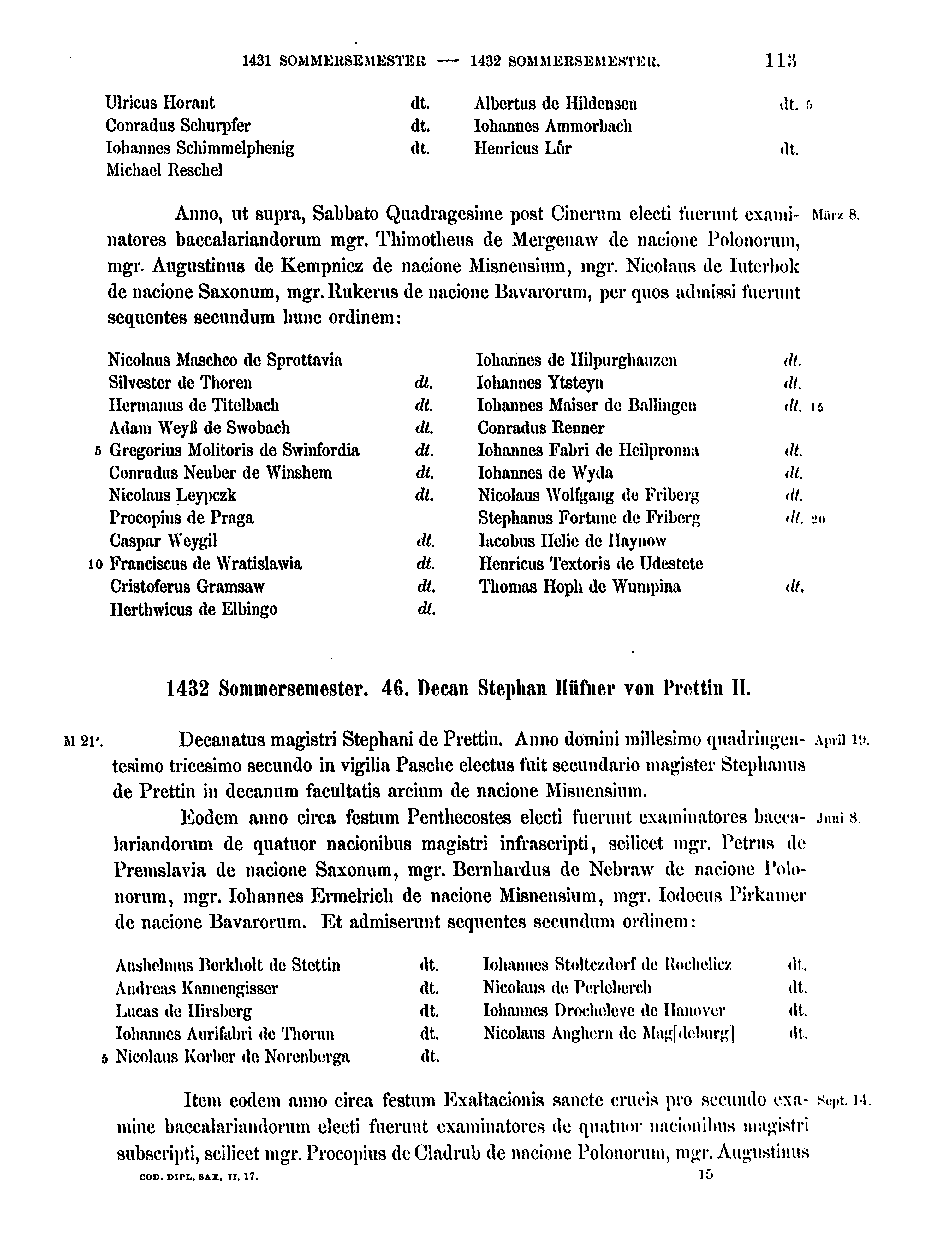 Historische Urkunde Seite 113 aus Band cds2_17