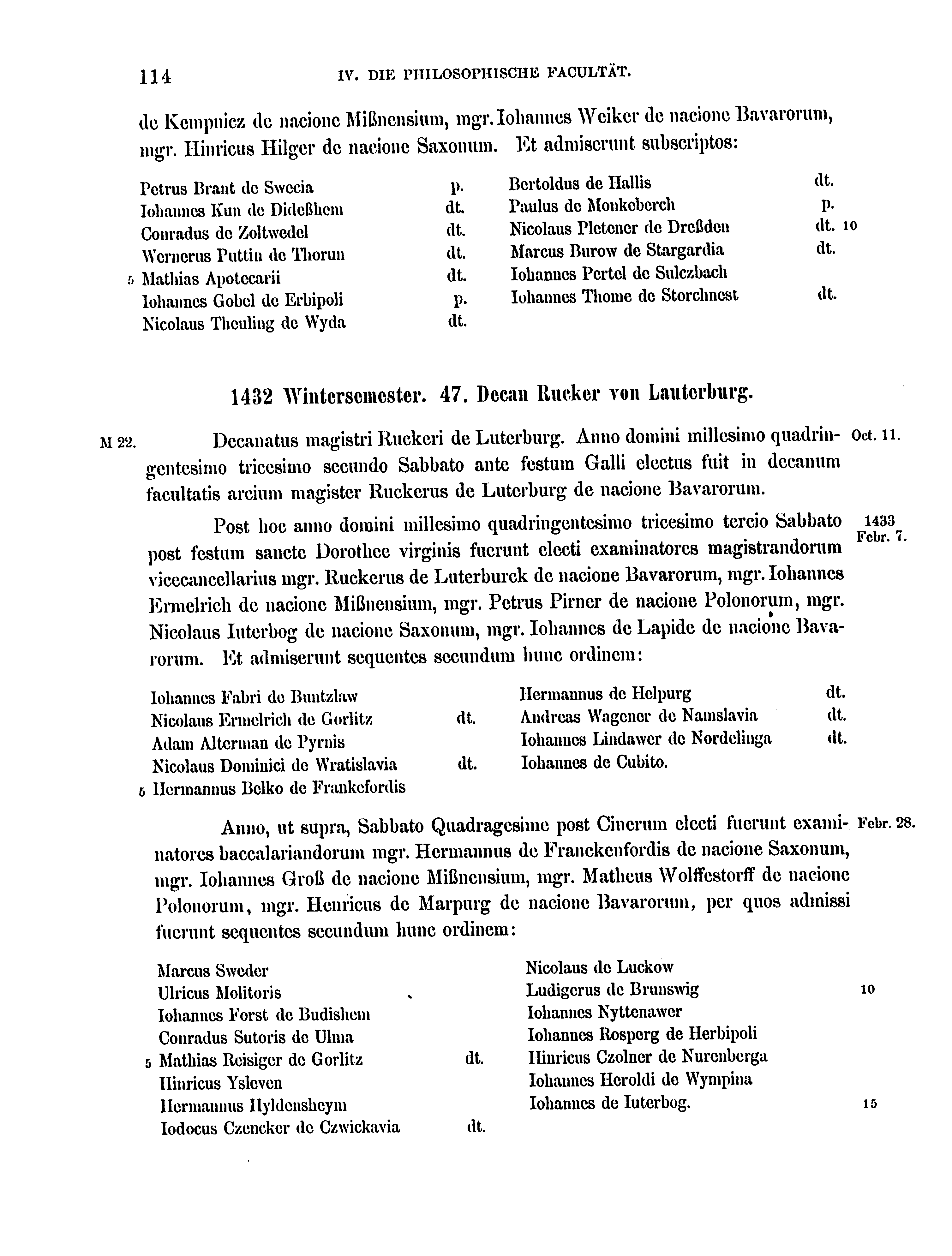 Historische Urkunde Seite 114 aus Band cds2_17