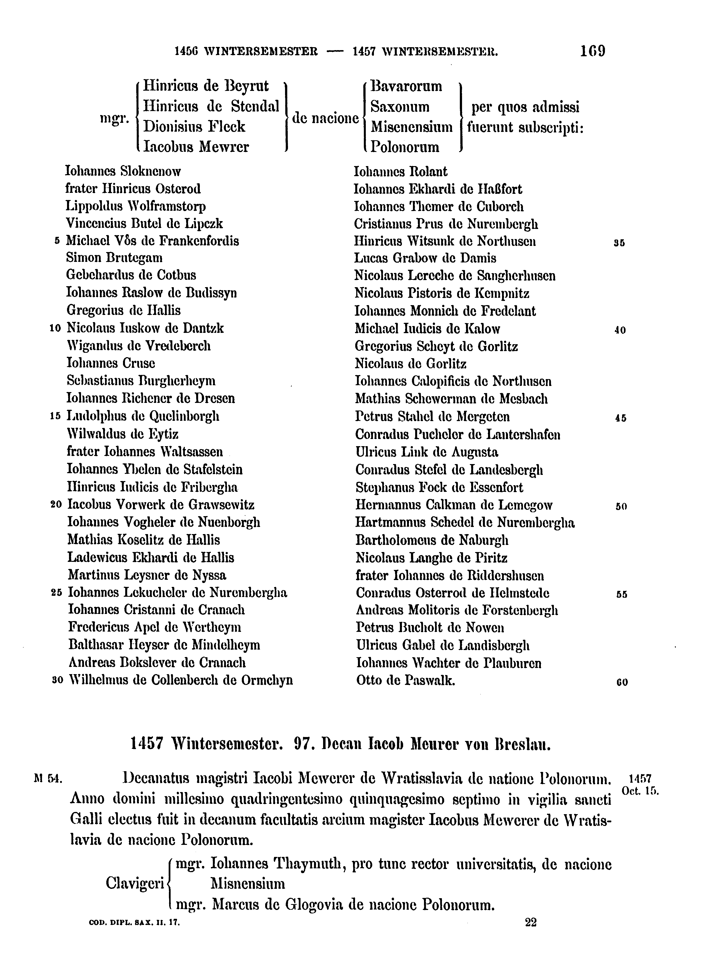Historische Urkunde Seite 169 aus Band cds2_17