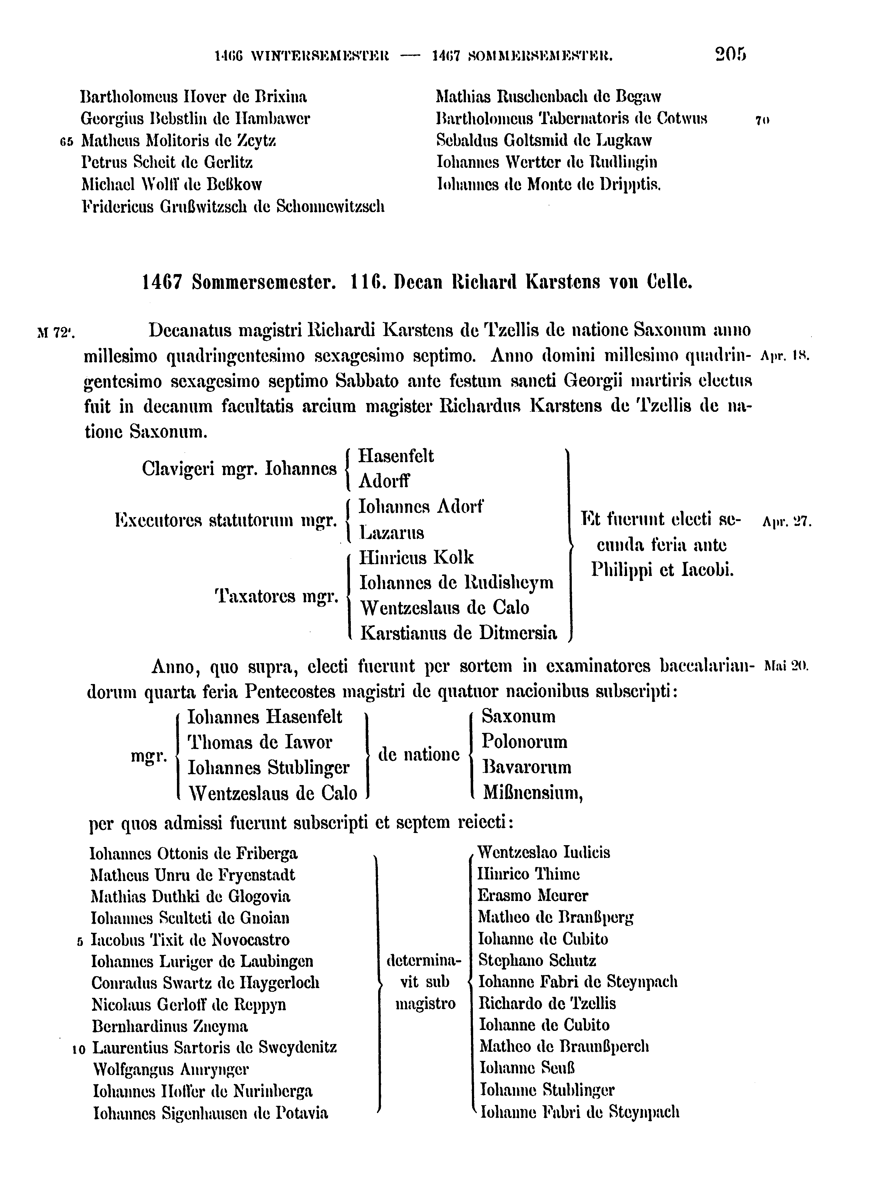 Historische Urkunde Seite 205 aus Band cds2_17