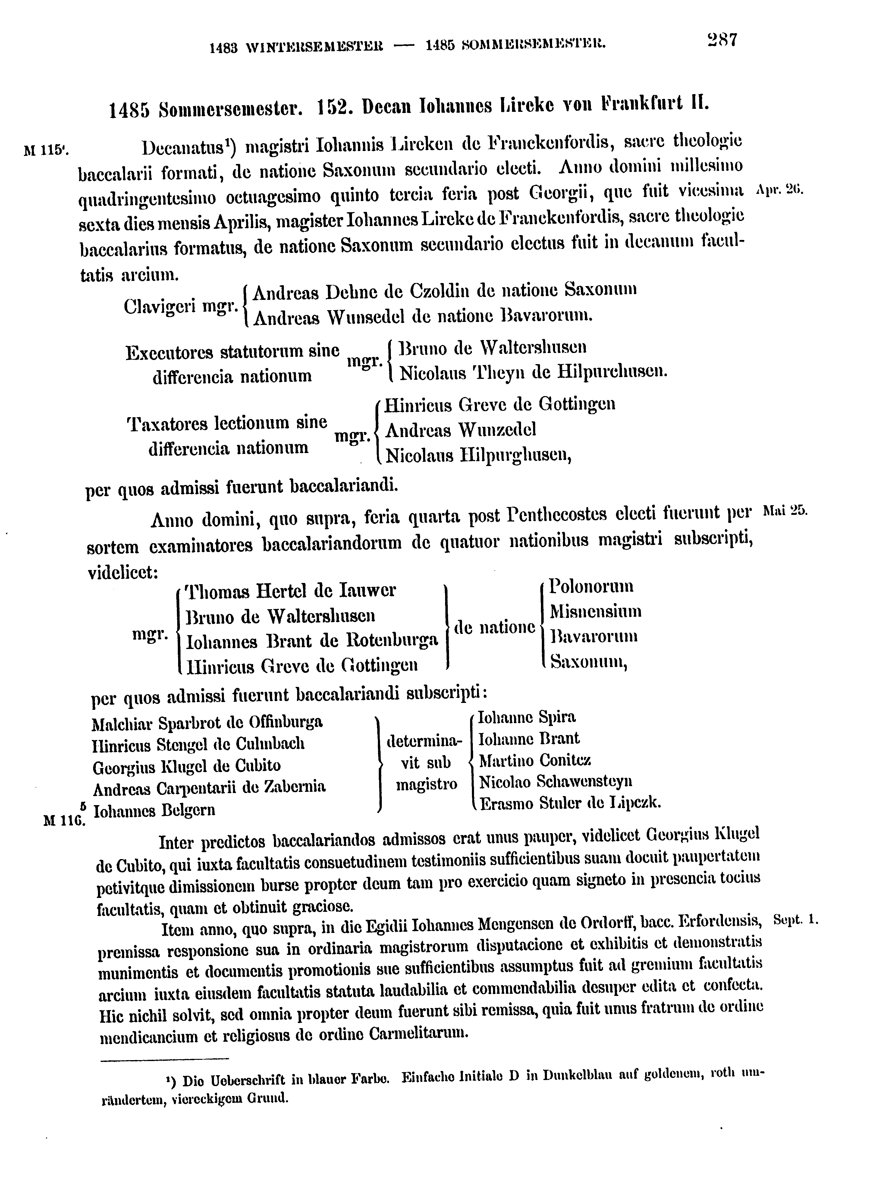Historische Urkunde Seite 287 aus Band cds2_17