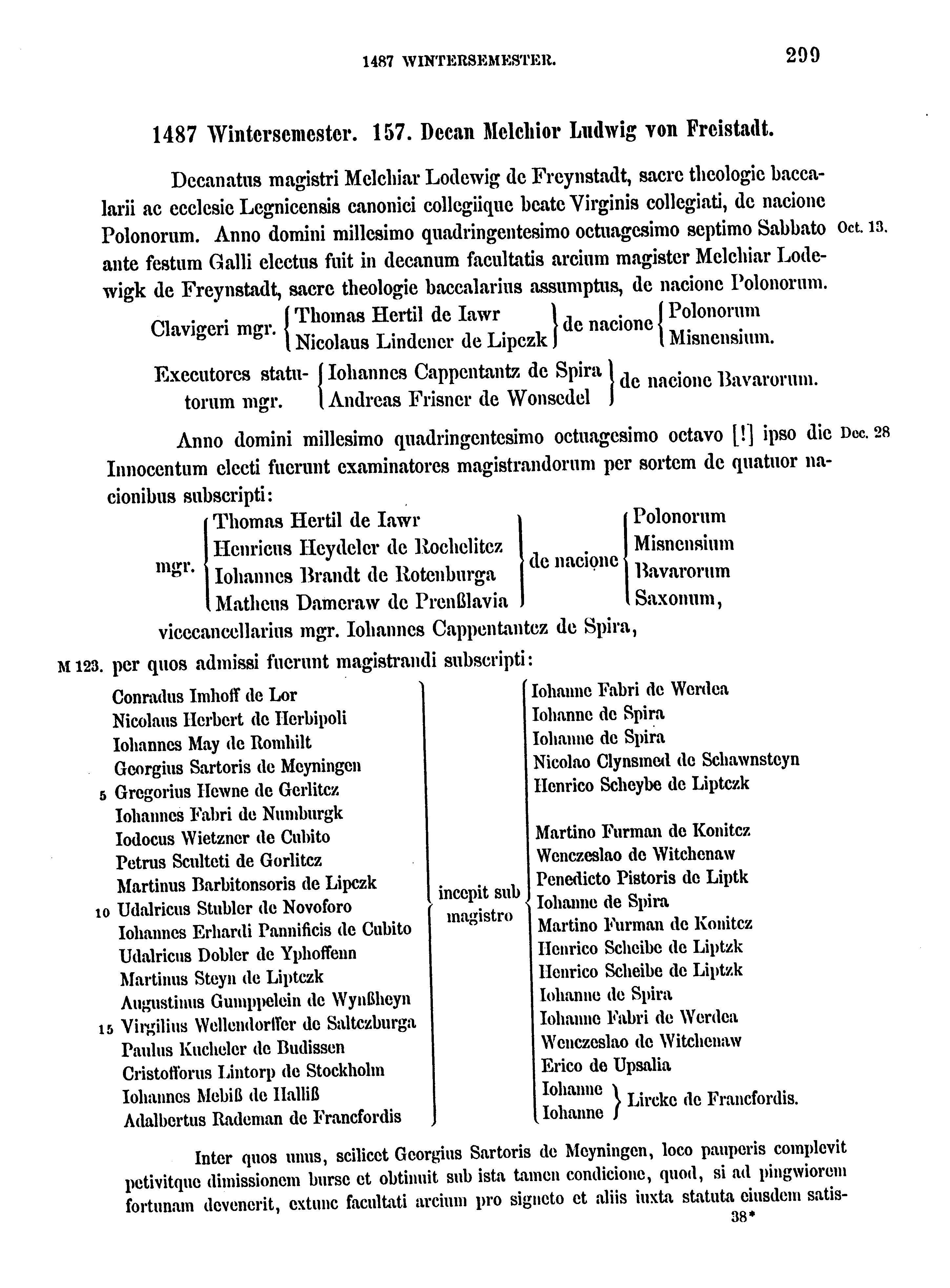 Historische Urkunde Seite 299 aus Band cds2_17