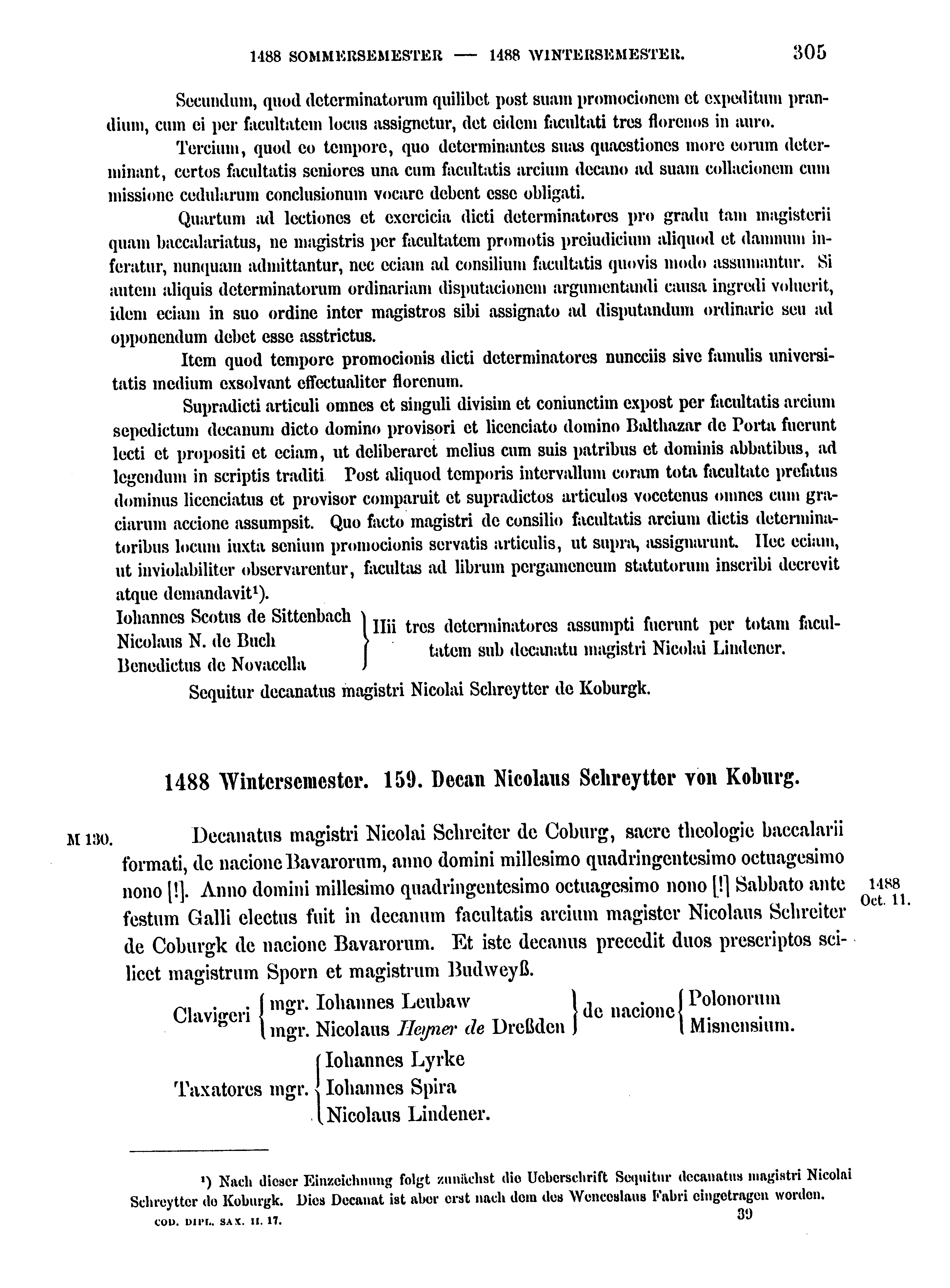 Historische Urkunde Seite 305 aus Band cds2_17