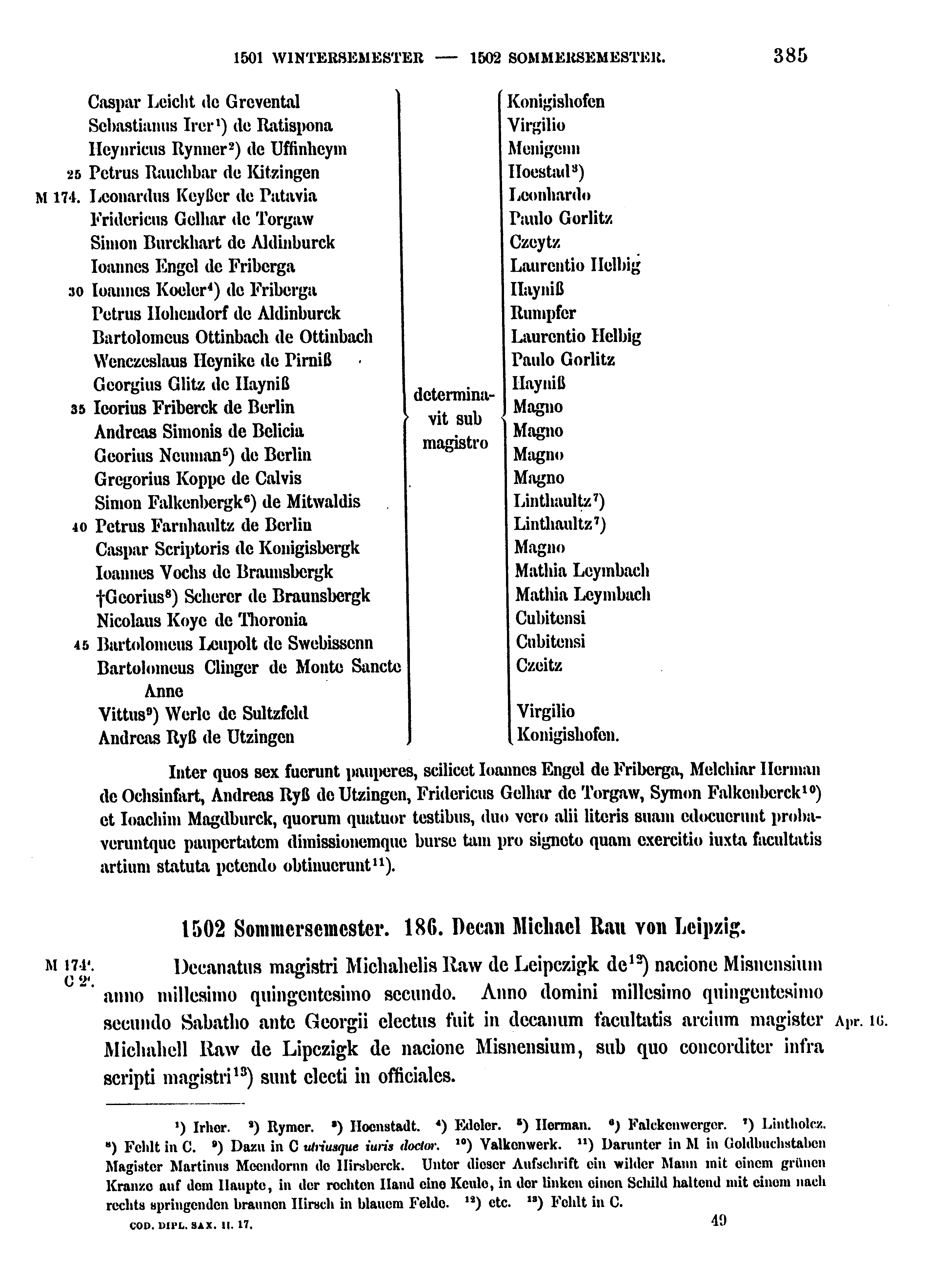 Historische Urkunde Seite 385 aus Band cds2_17