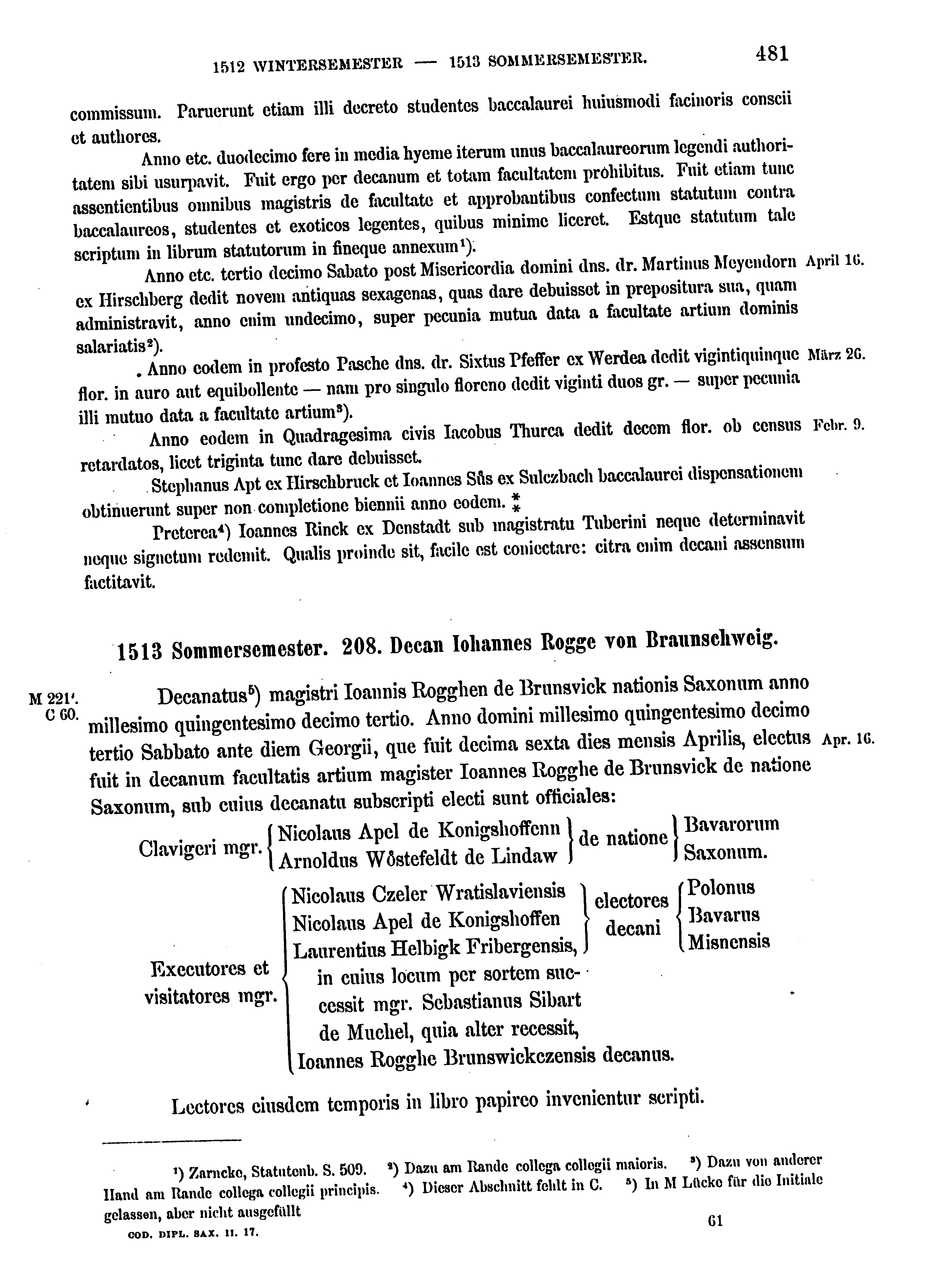 Historische Urkunde Seite 481 aus Band cds2_17