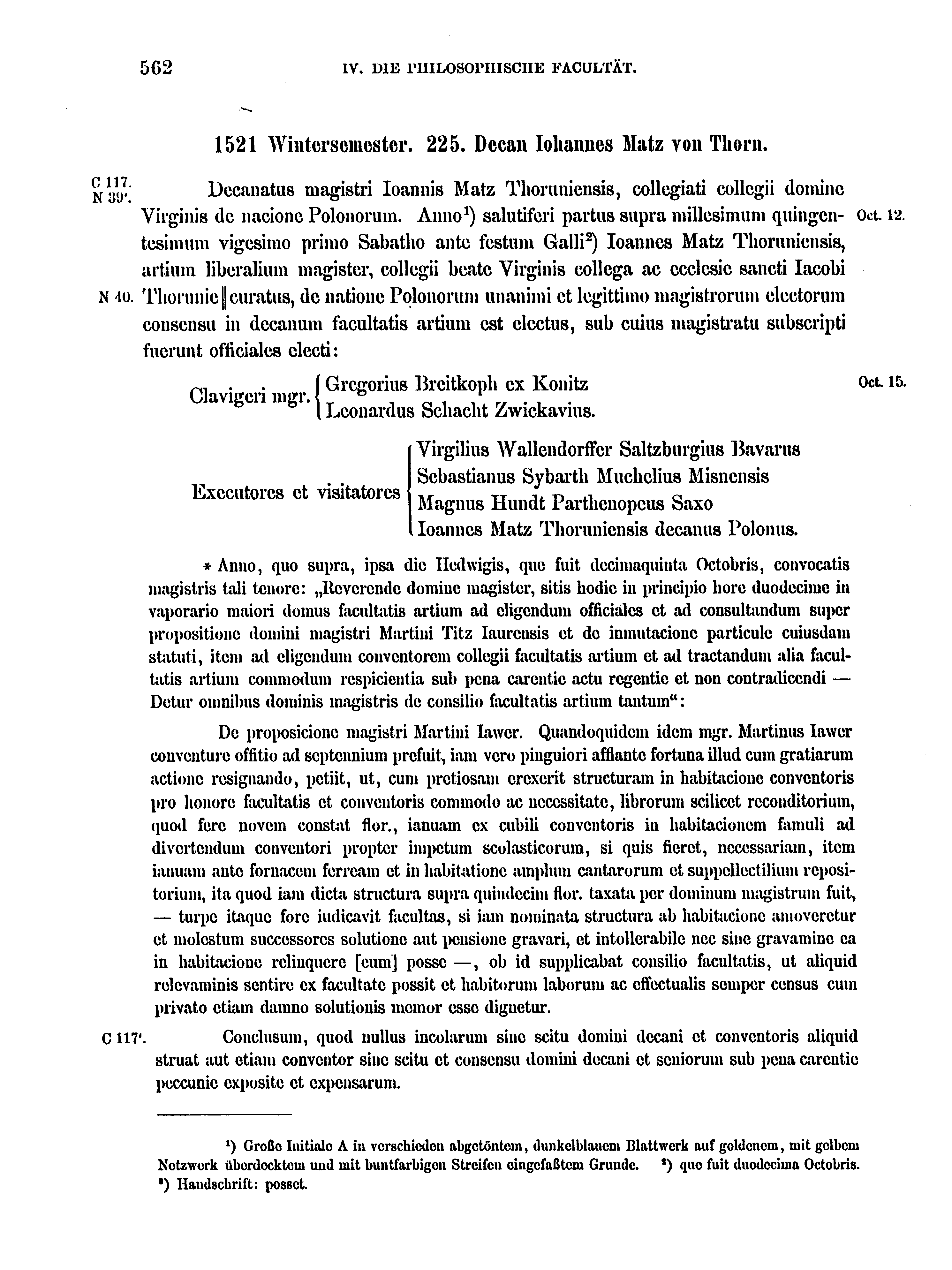 Historische Urkunde Seite 562 aus Band cds2_17