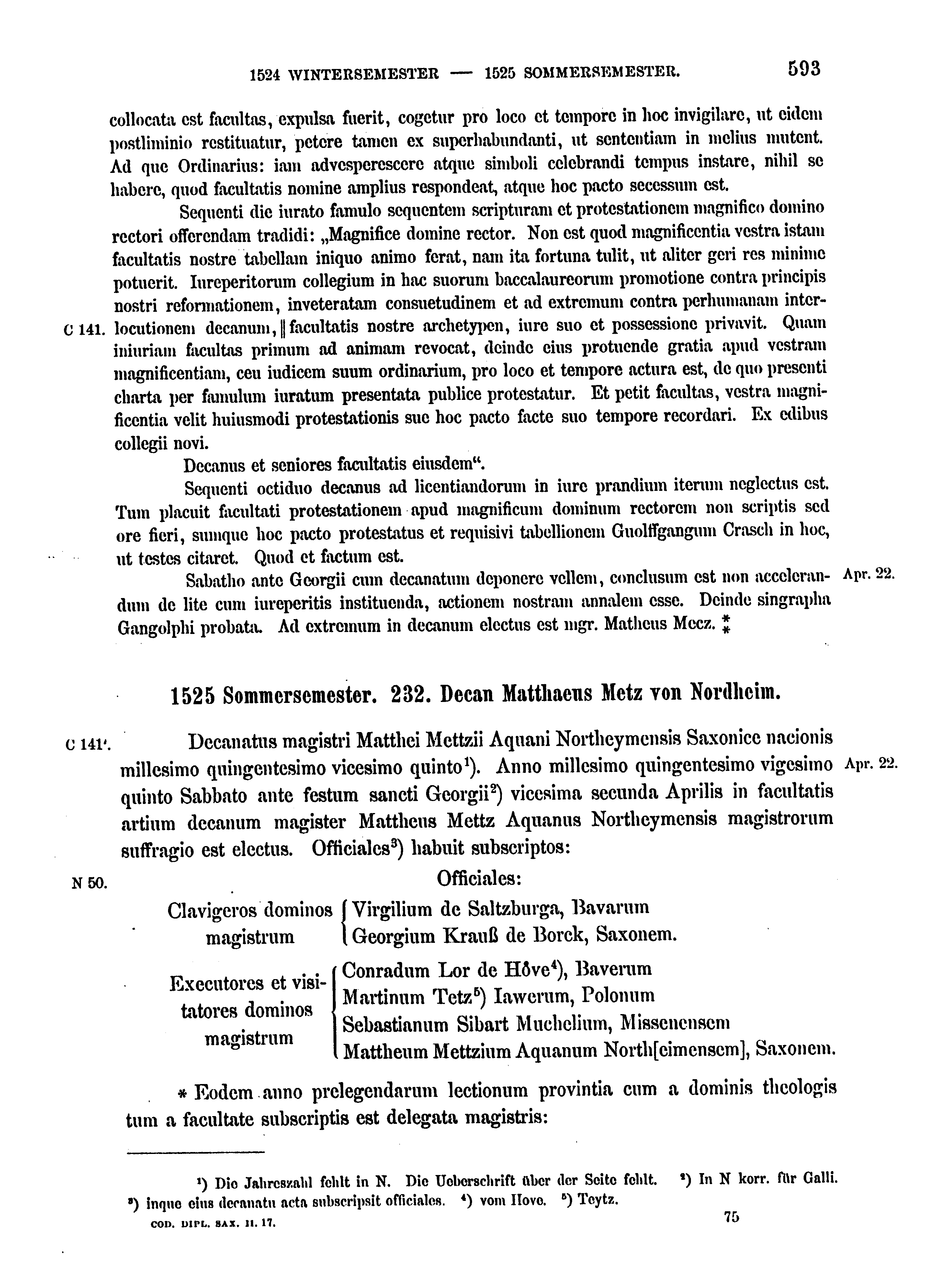 Historische Urkunde Seite 593 aus Band cds2_17