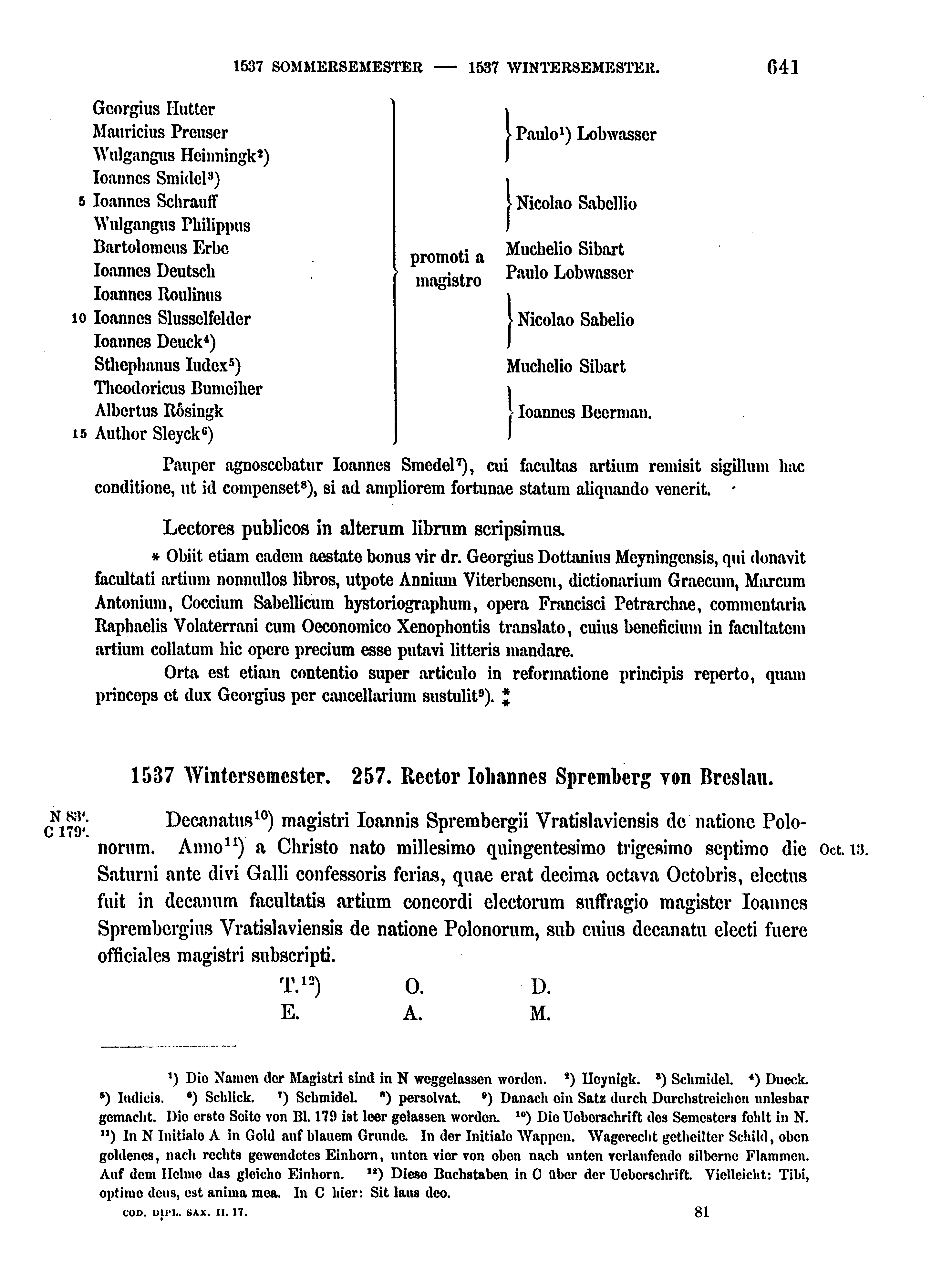 Historische Urkunde Seite 641 aus Band cds2_17