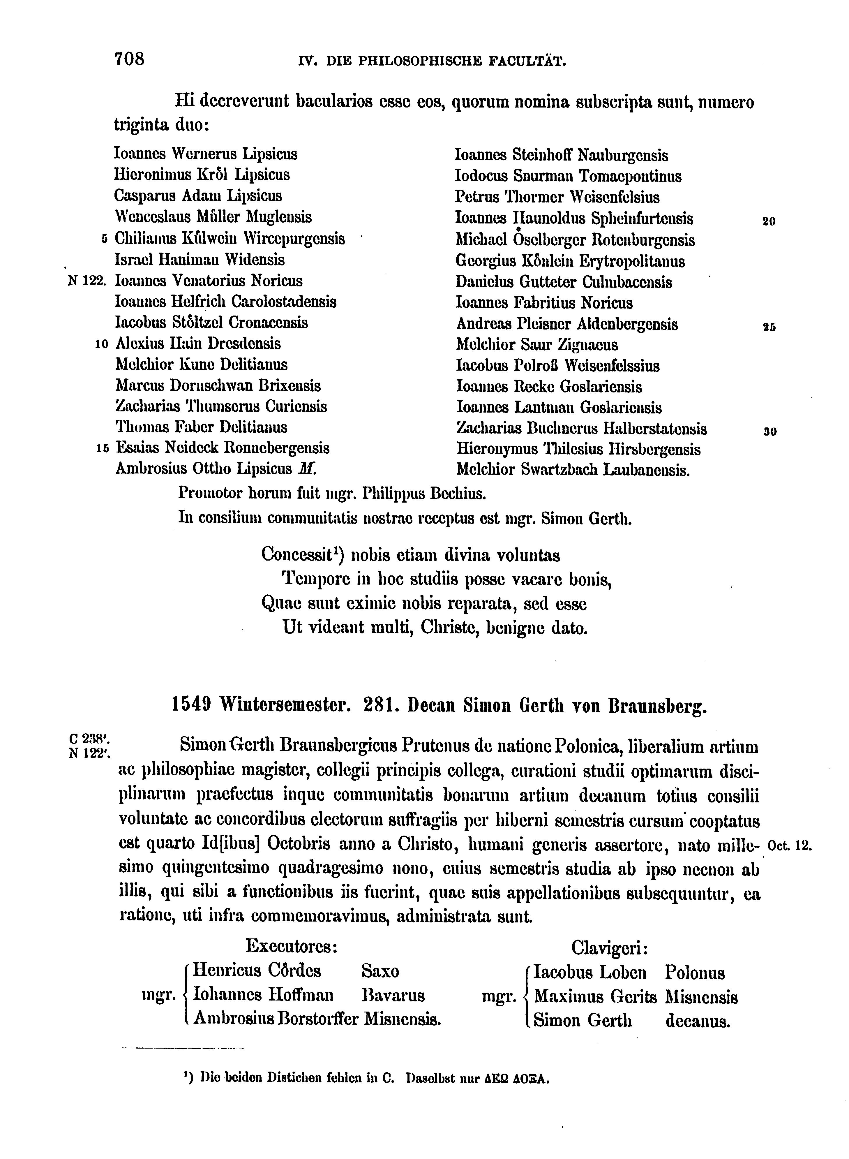 Historische Urkunde Seite 708 aus Band cds2_17