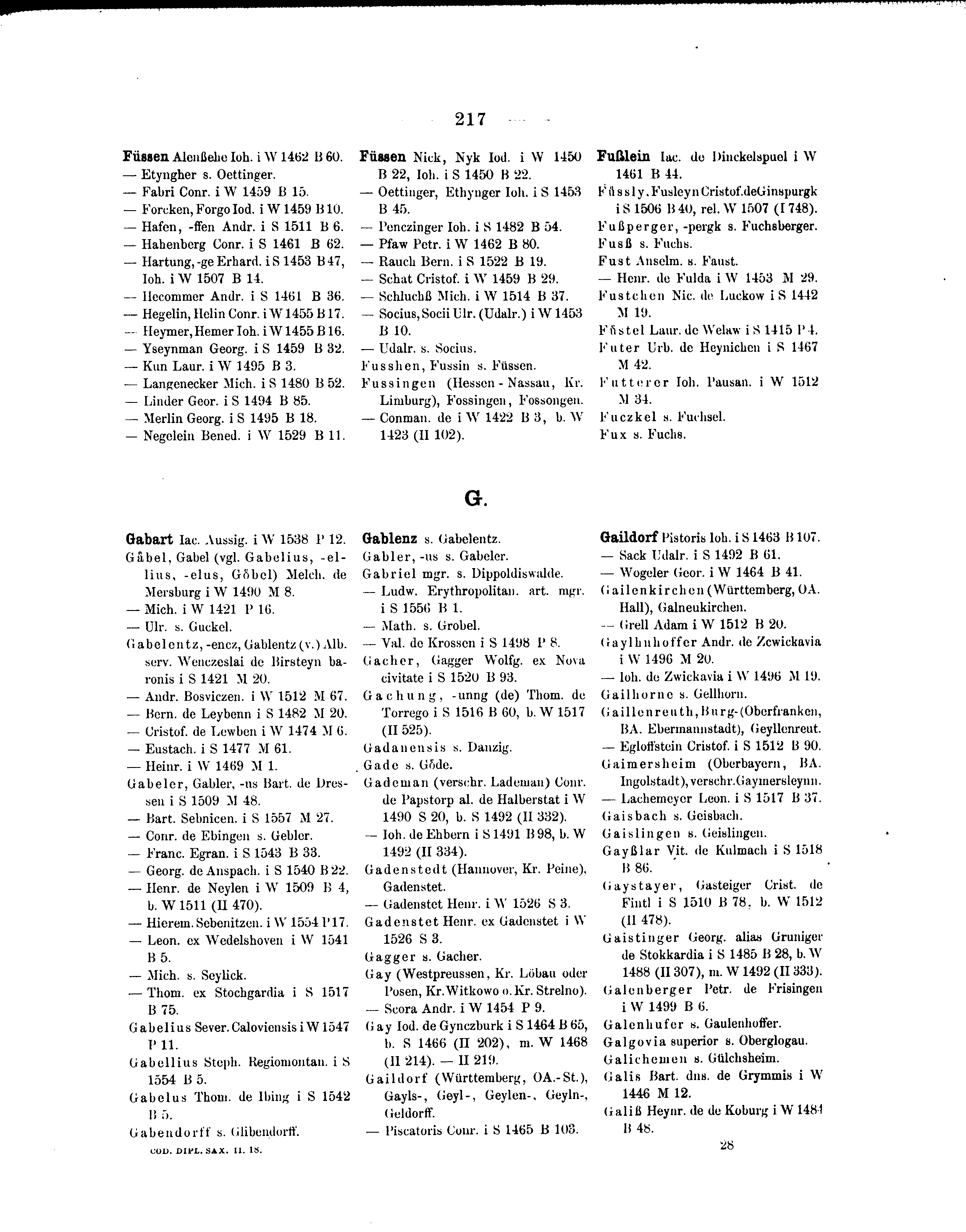 Historische Urkunde Seite 217 aus Band cds2_18