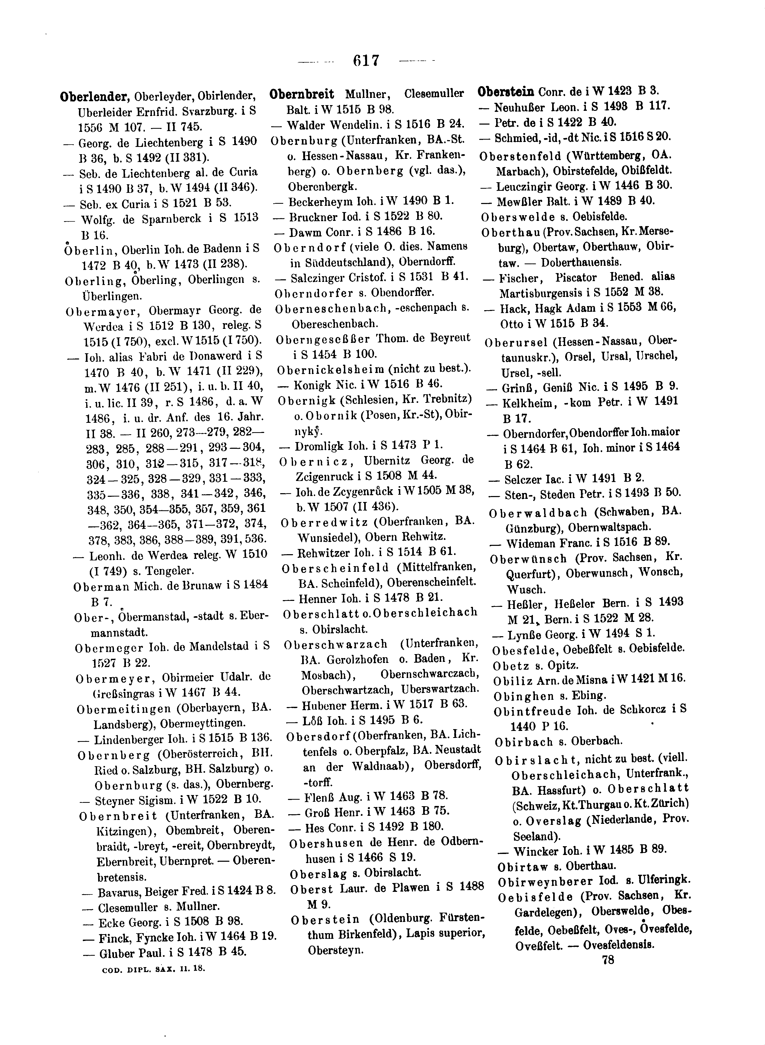 Historische Urkunde Seite 617 aus Band cds2_18