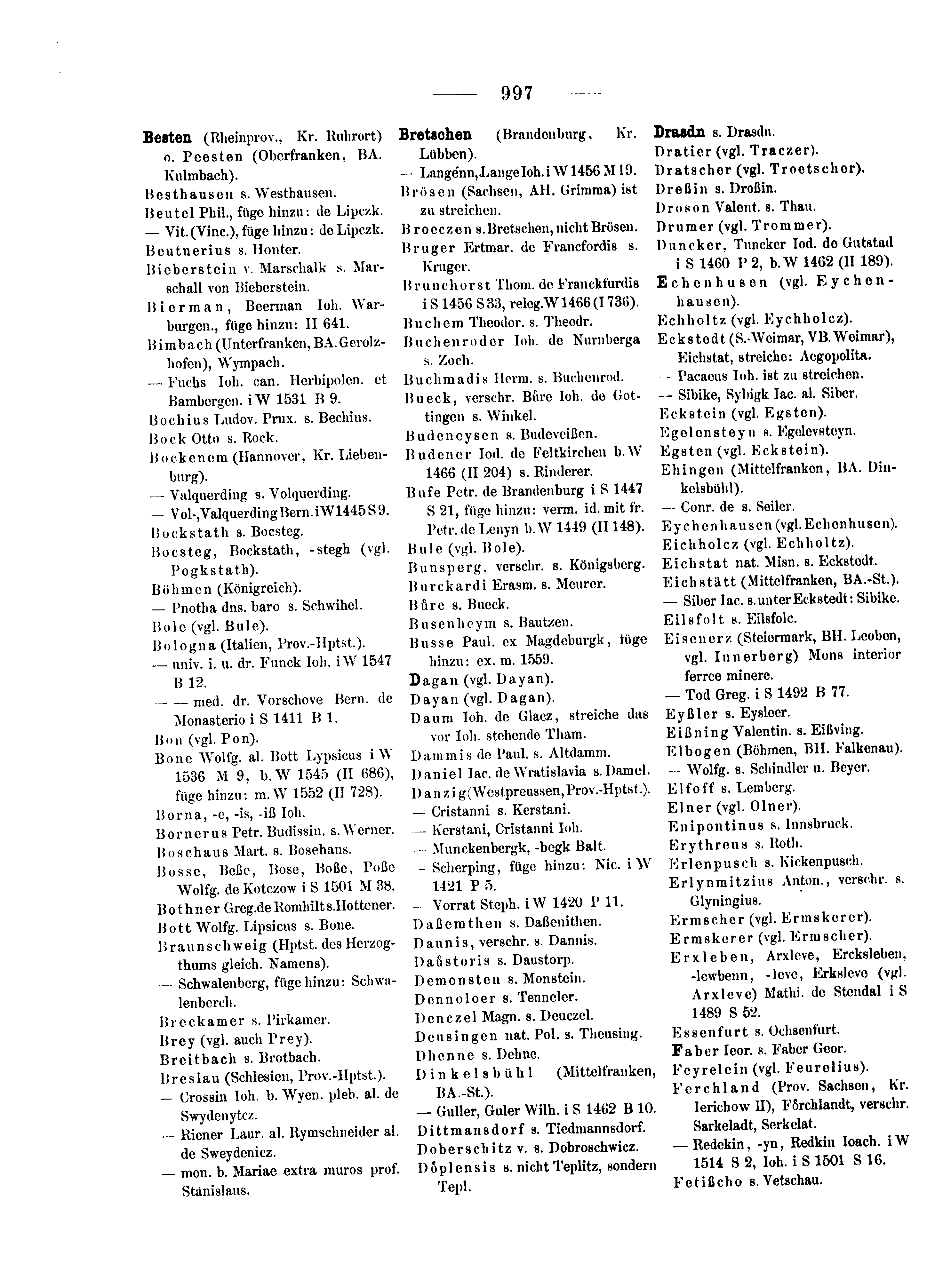Historische Urkunde Seite 997 aus Band cds2_18