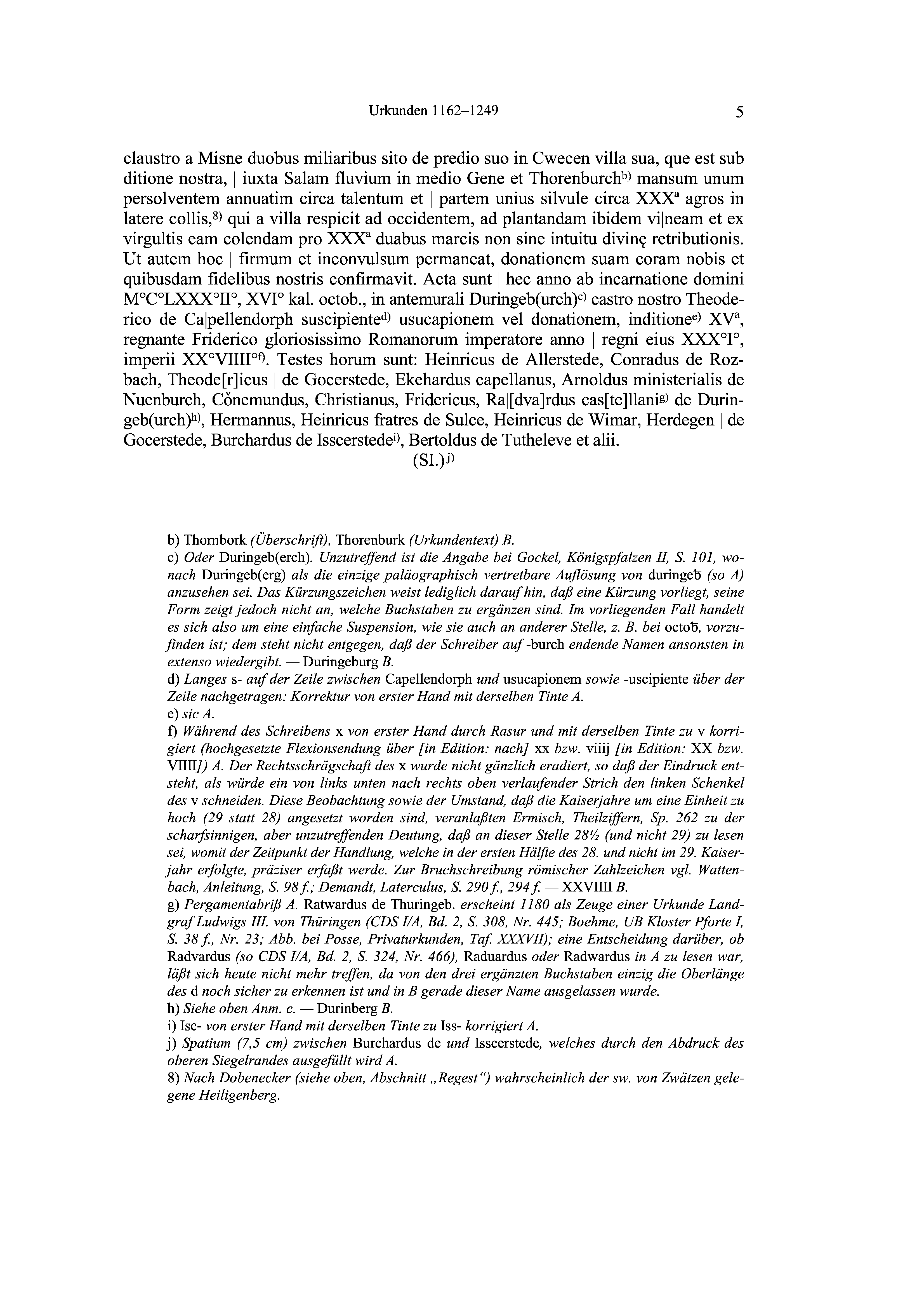 Historische Urkunde Seite 5 aus Band cds2_19