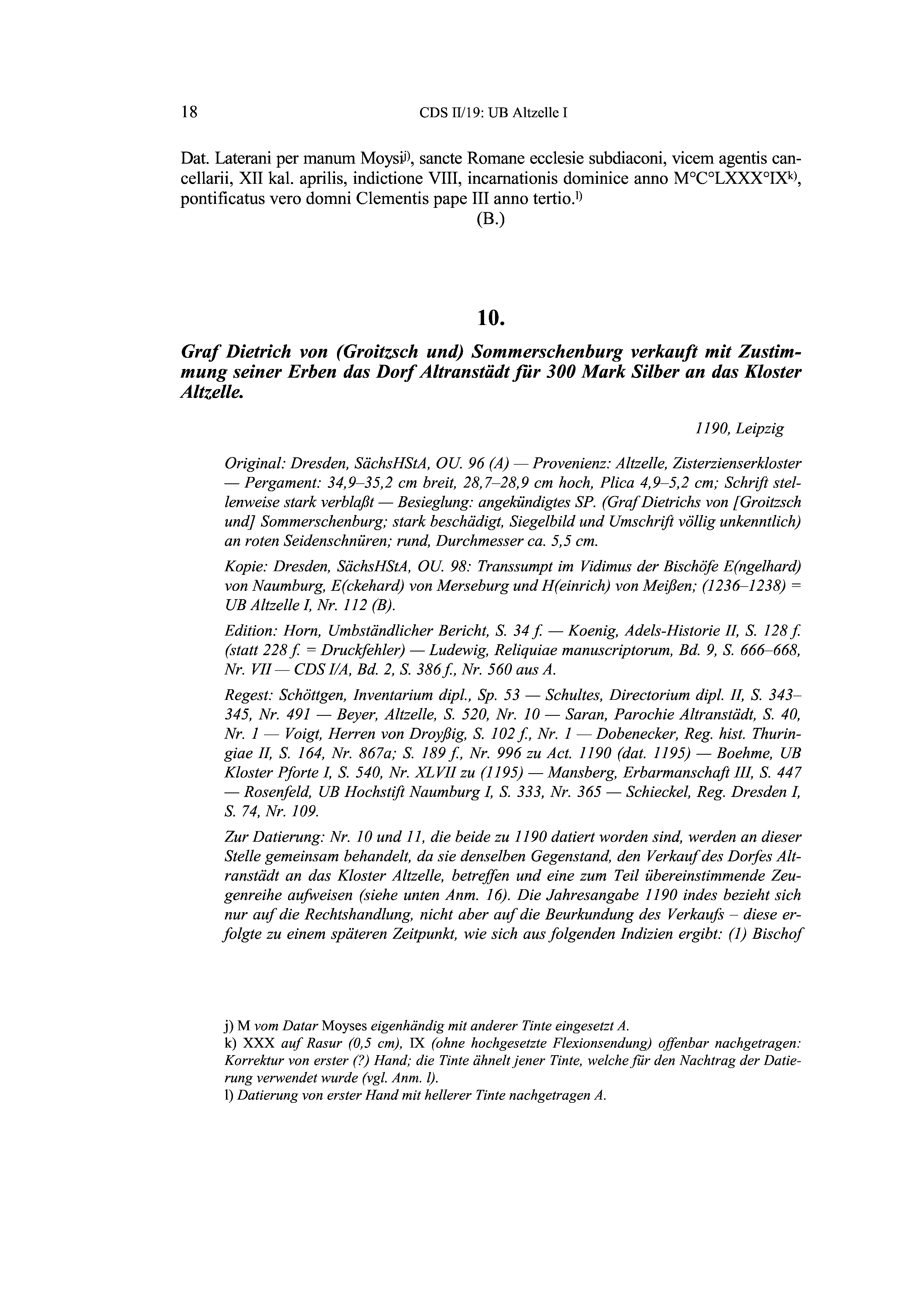 Historische Urkunde Seite 18 aus Band cds2_19