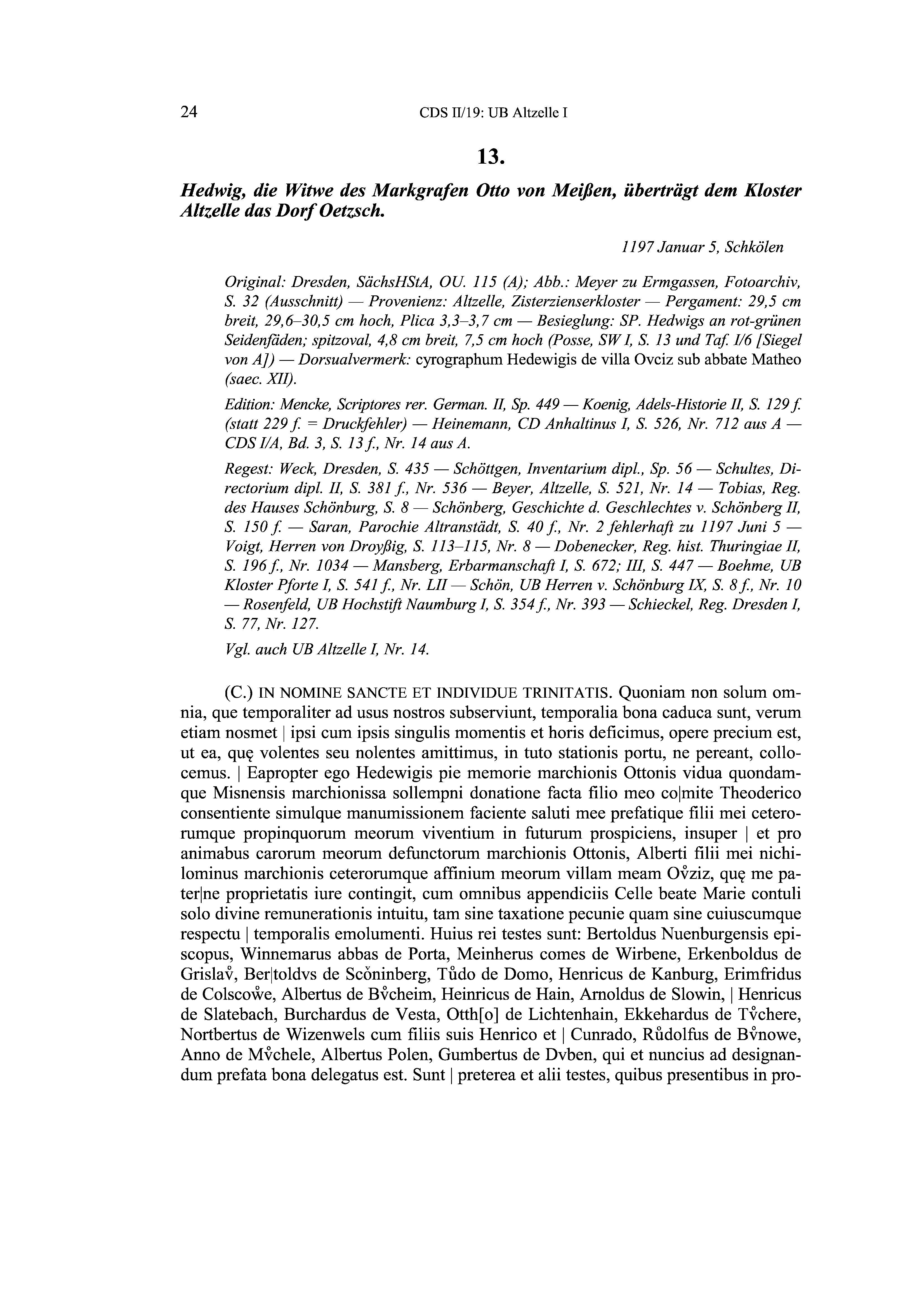 Historische Urkunde Seite 24 aus Band cds2_19