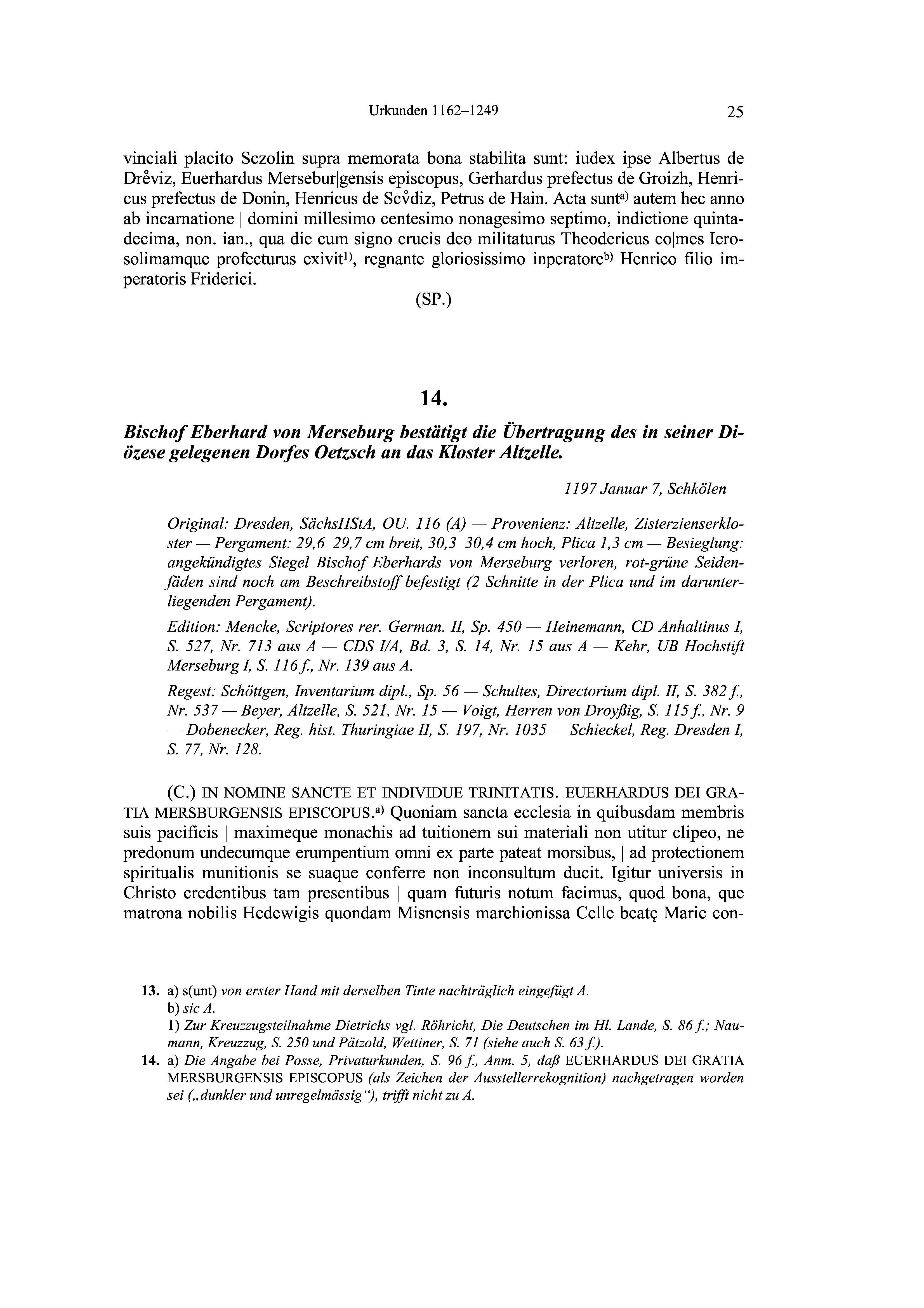 Historische Urkunde Seite 25 aus Band cds2_19