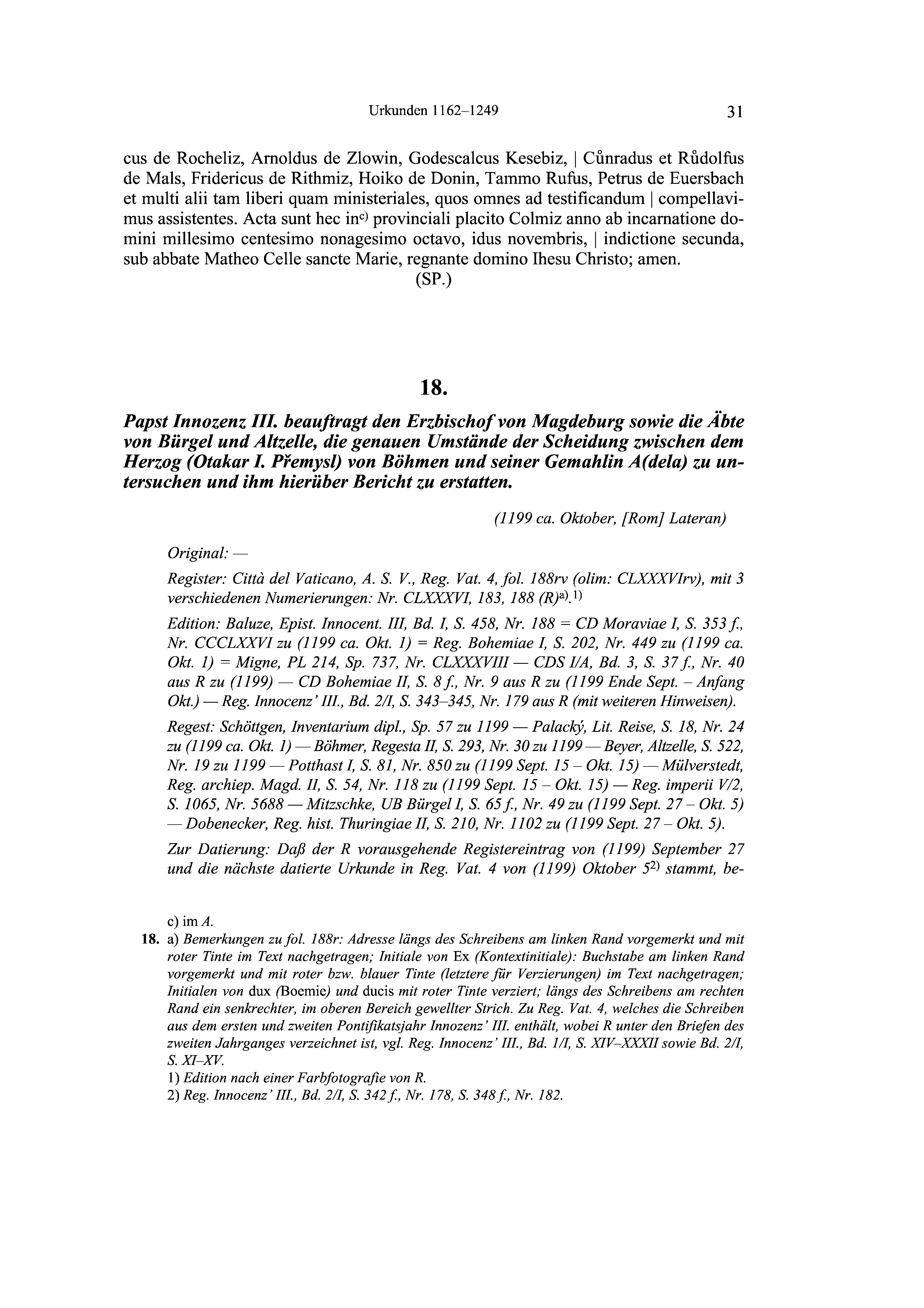 Historische Urkunde Seite 31 aus Band cds2_19