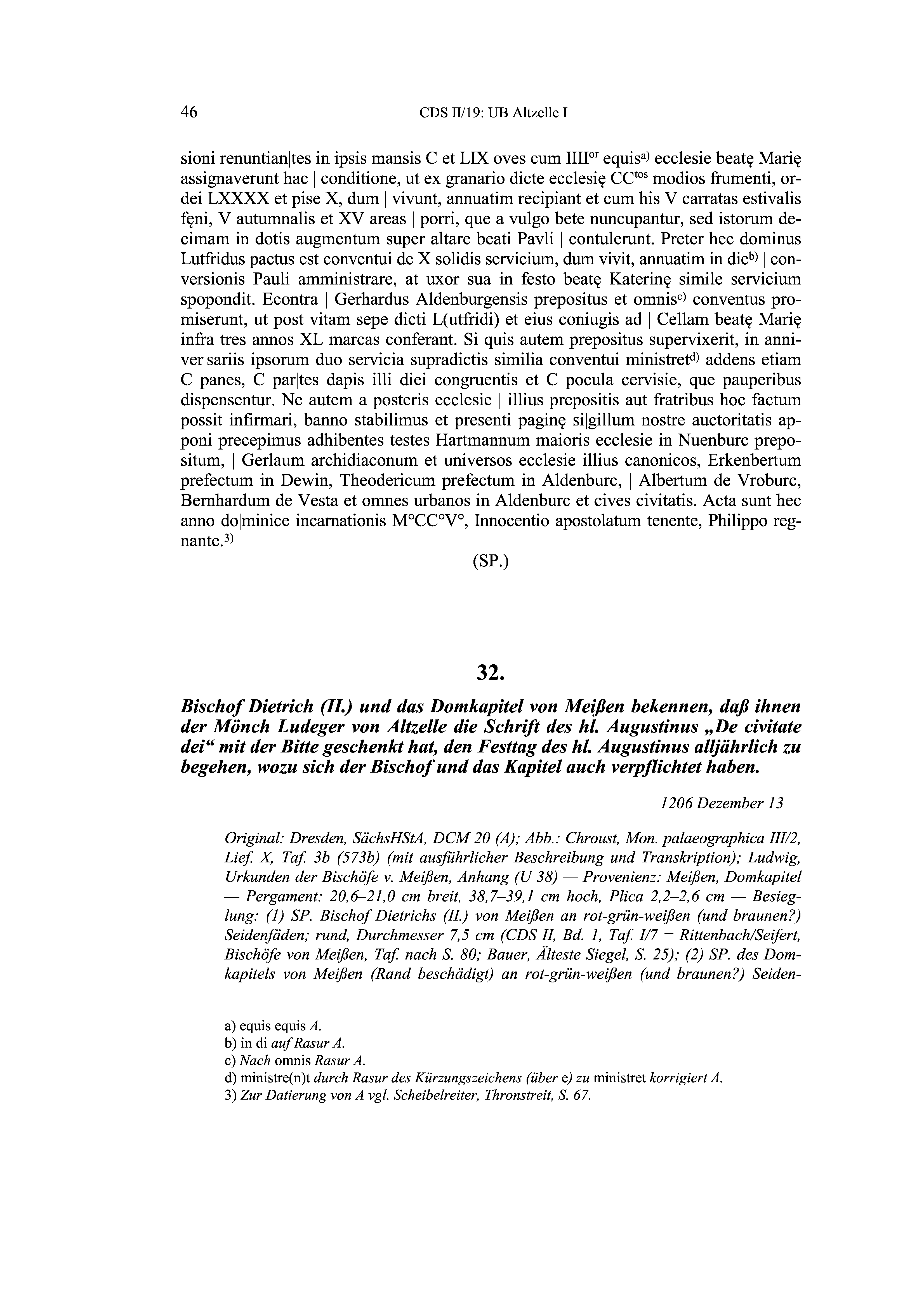 Historische Urkunde Seite 46 aus Band cds2_19