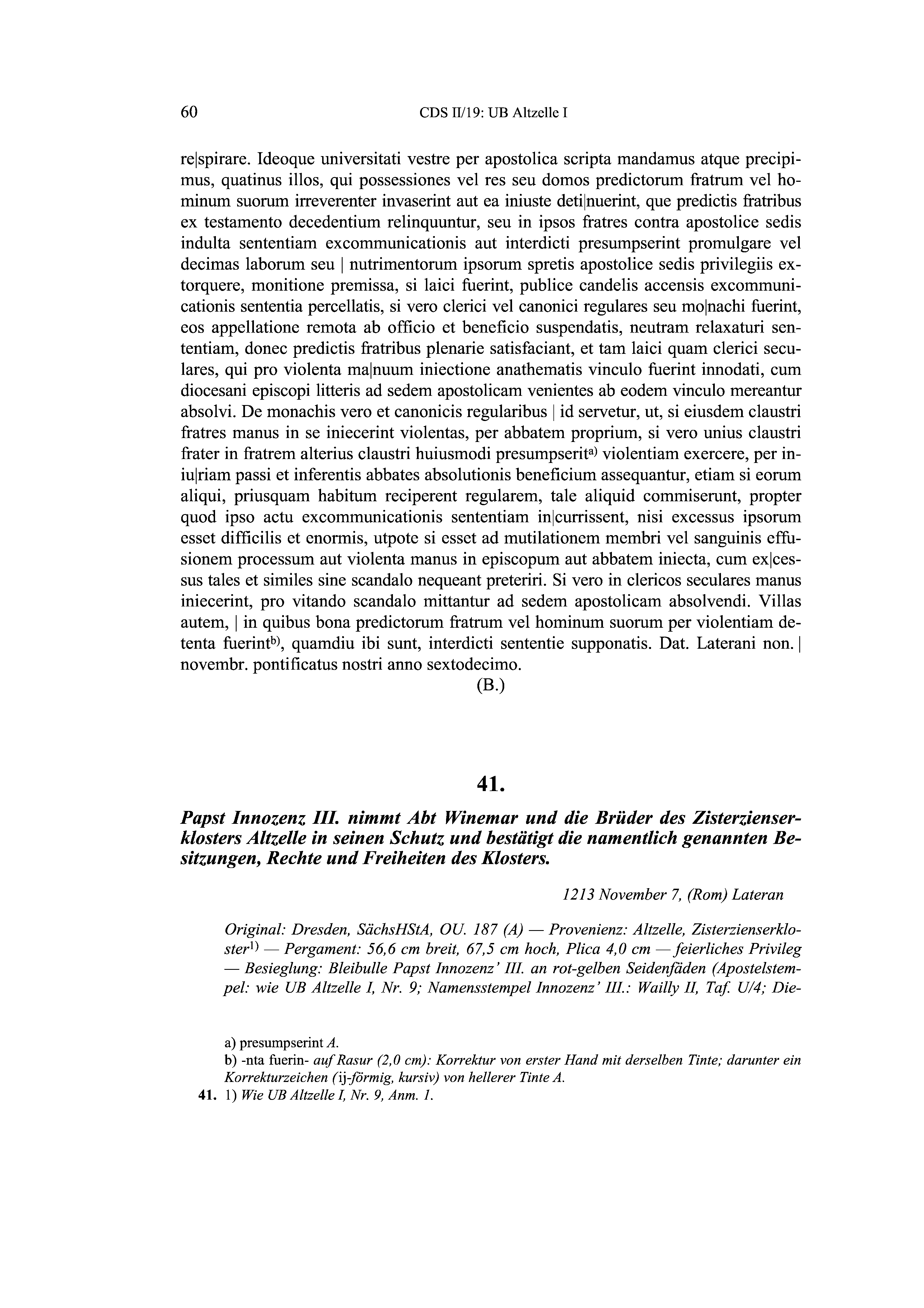 Historische Urkunde Seite 60 aus Band cds2_19