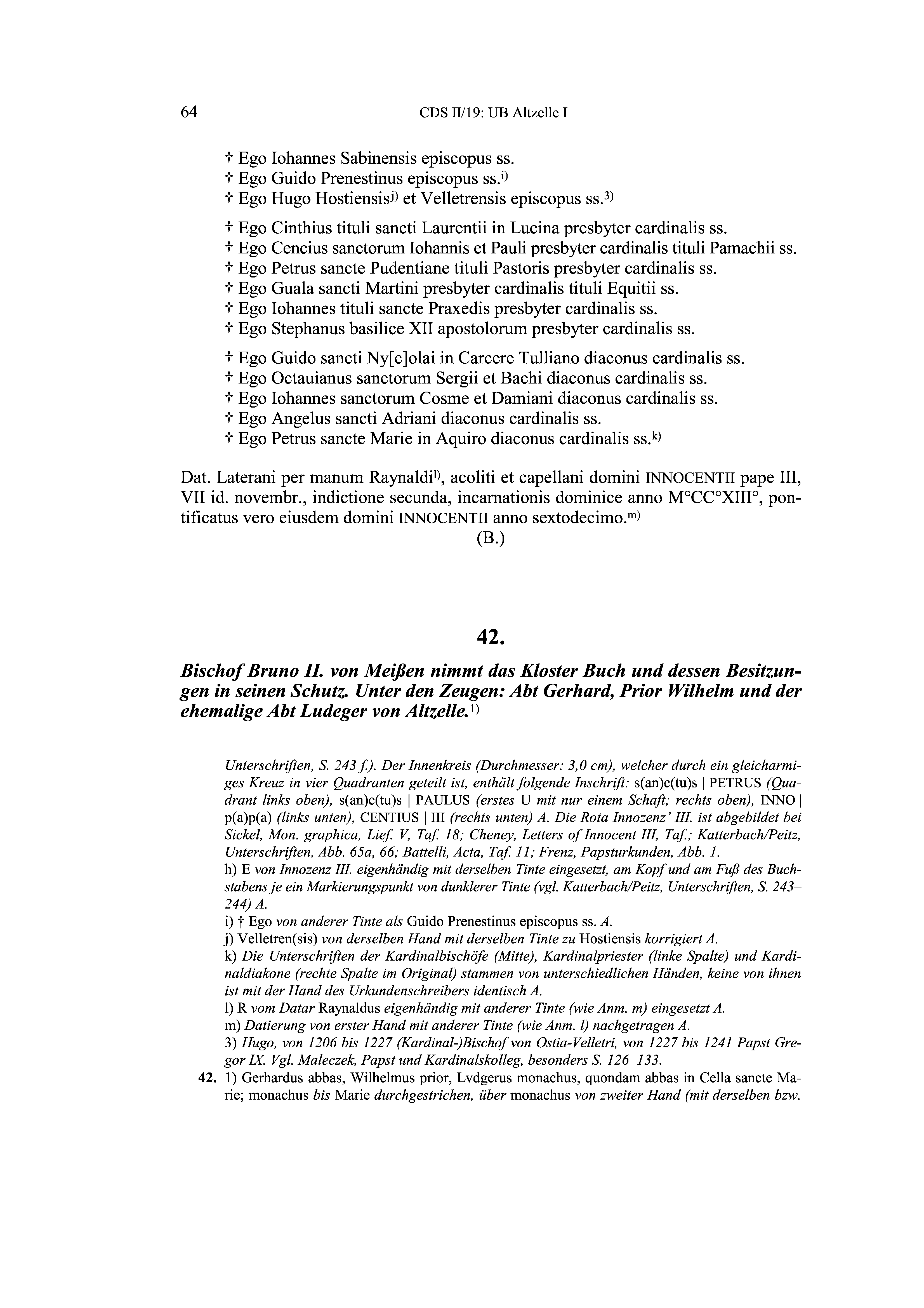 Historische Urkunde Seite 64 aus Band cds2_19