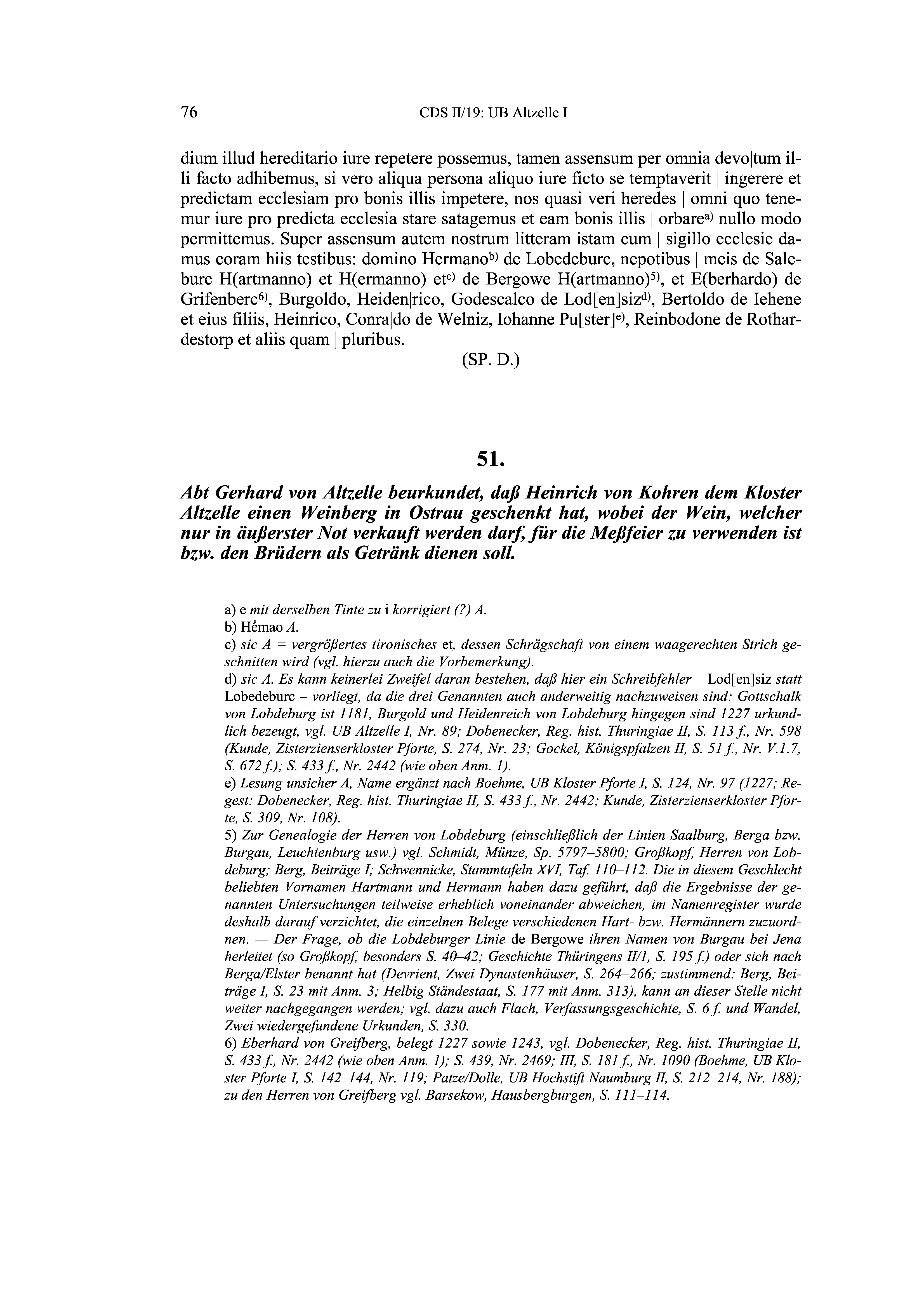 Historische Urkunde Seite 76 aus Band cds2_19