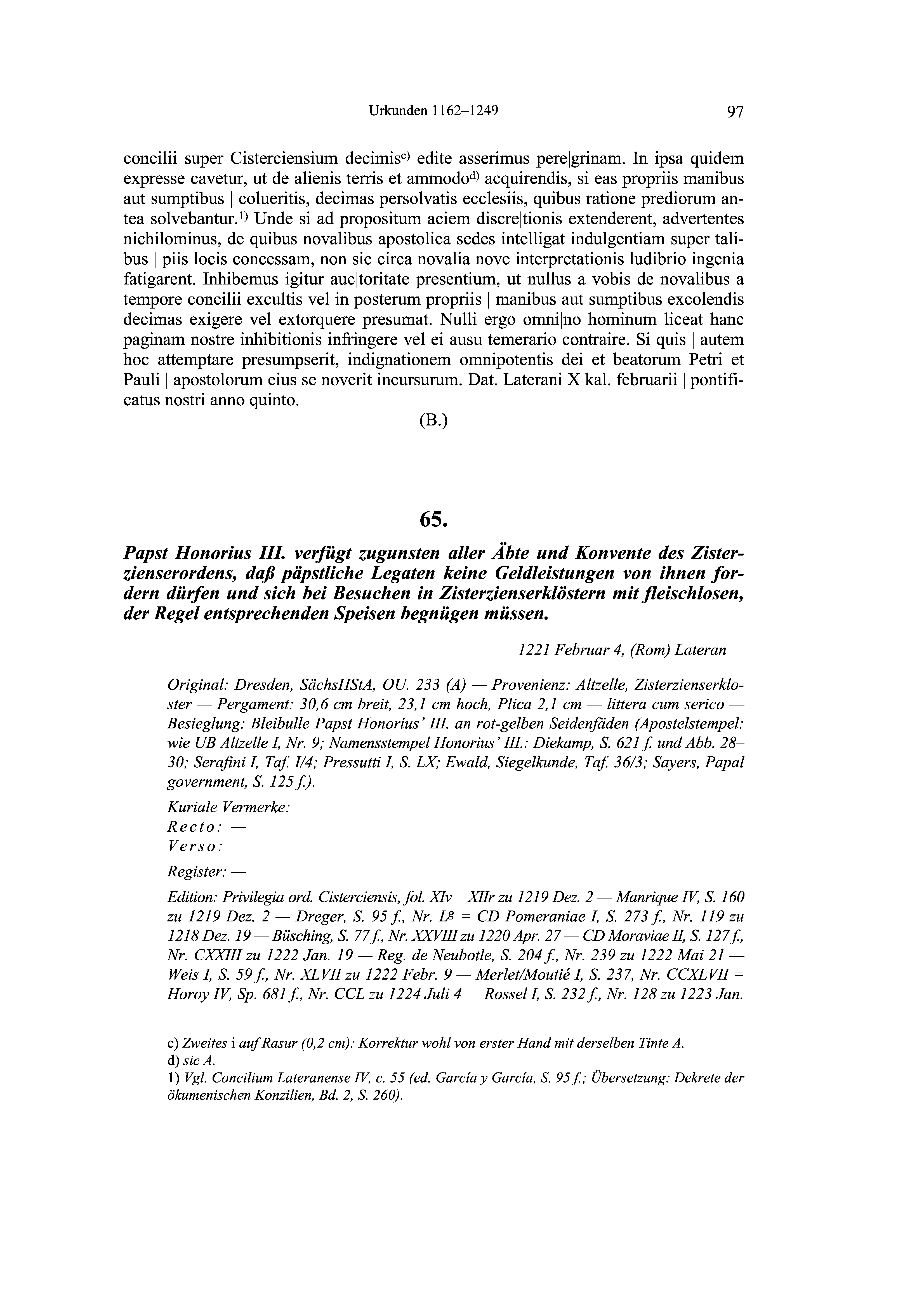 Historische Urkunde Seite 97 aus Band cds2_19