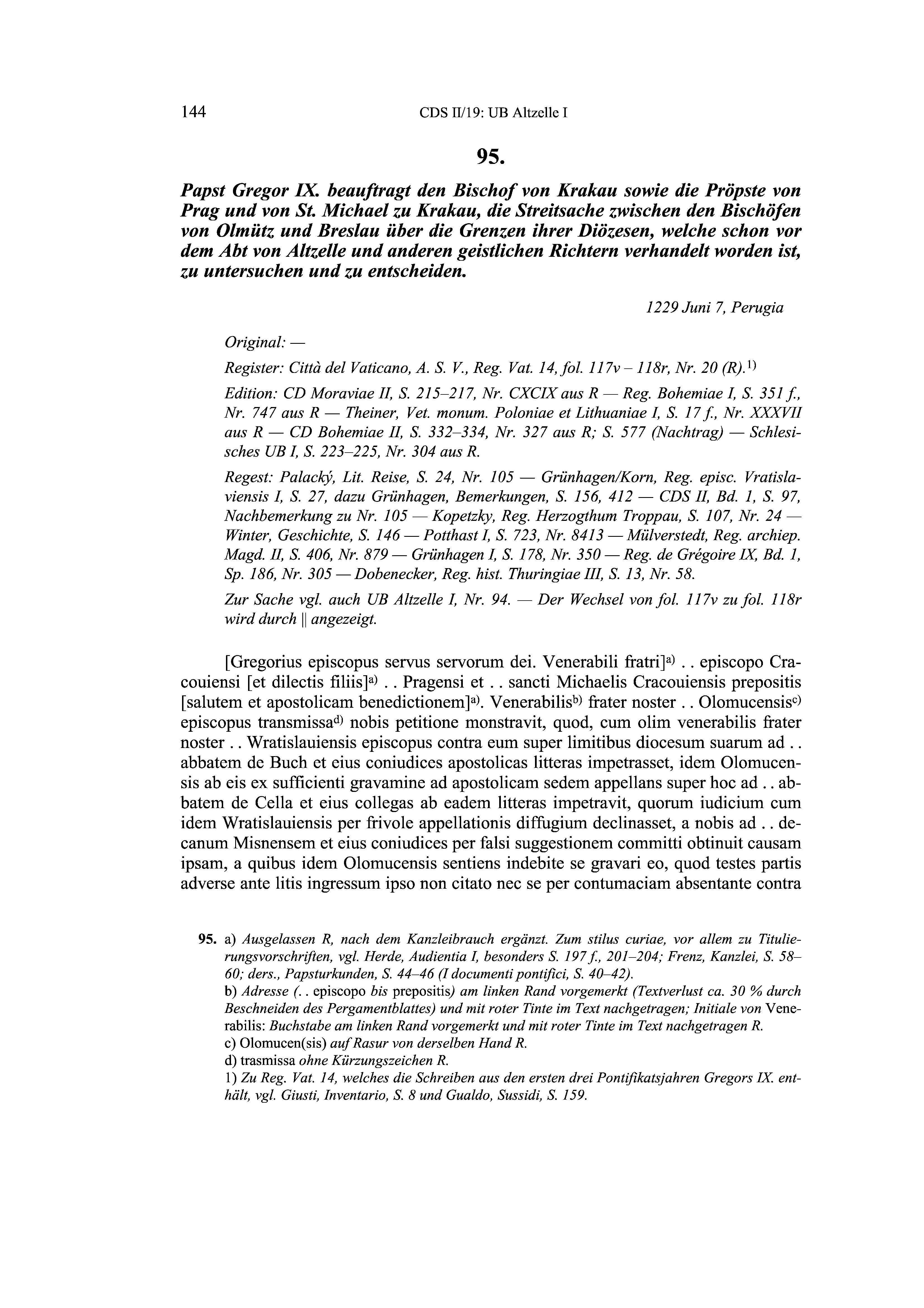 Historische Urkunde Seite 144 aus Band cds2_19