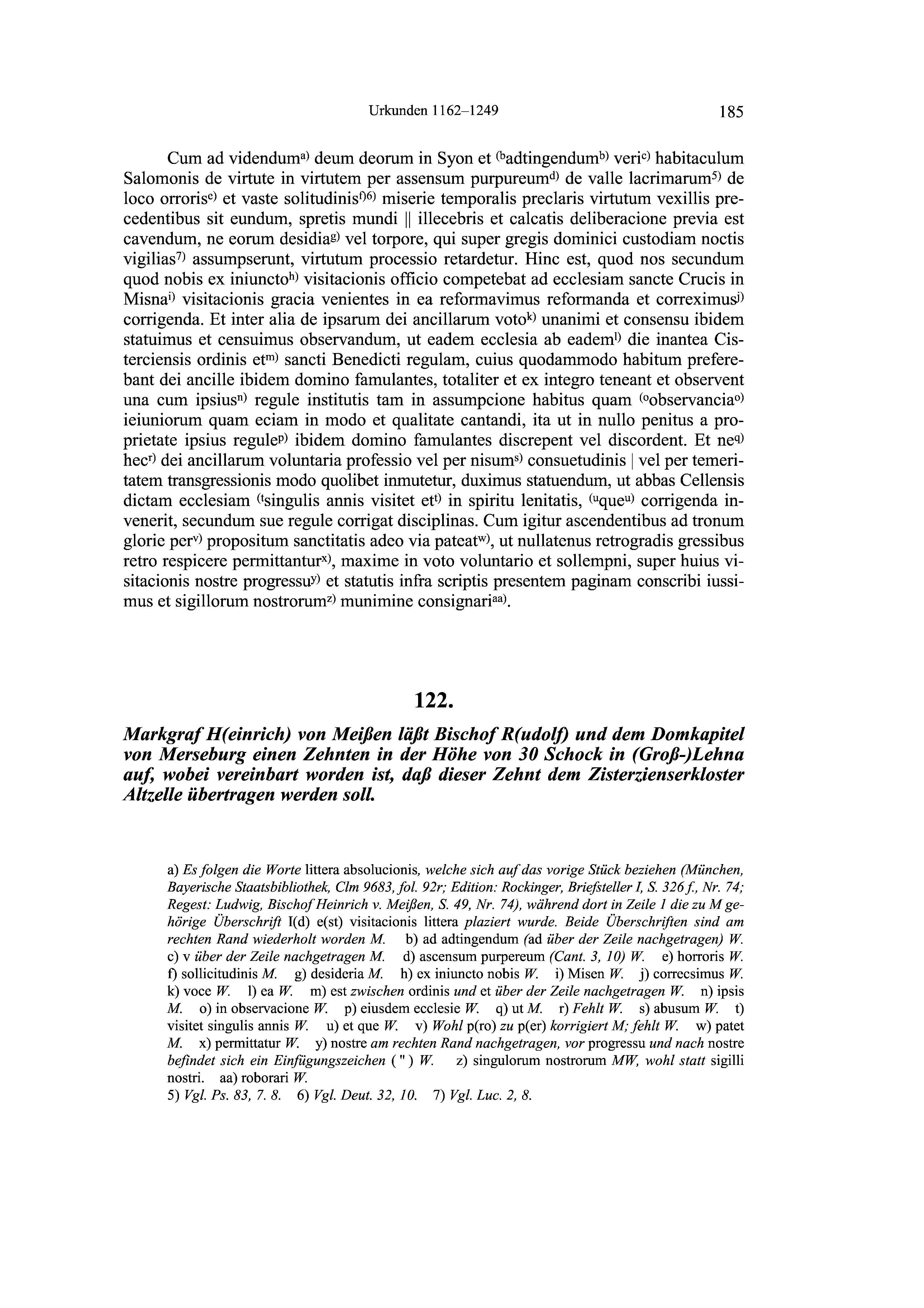 Historische Urkunde Seite 185 aus Band cds2_19