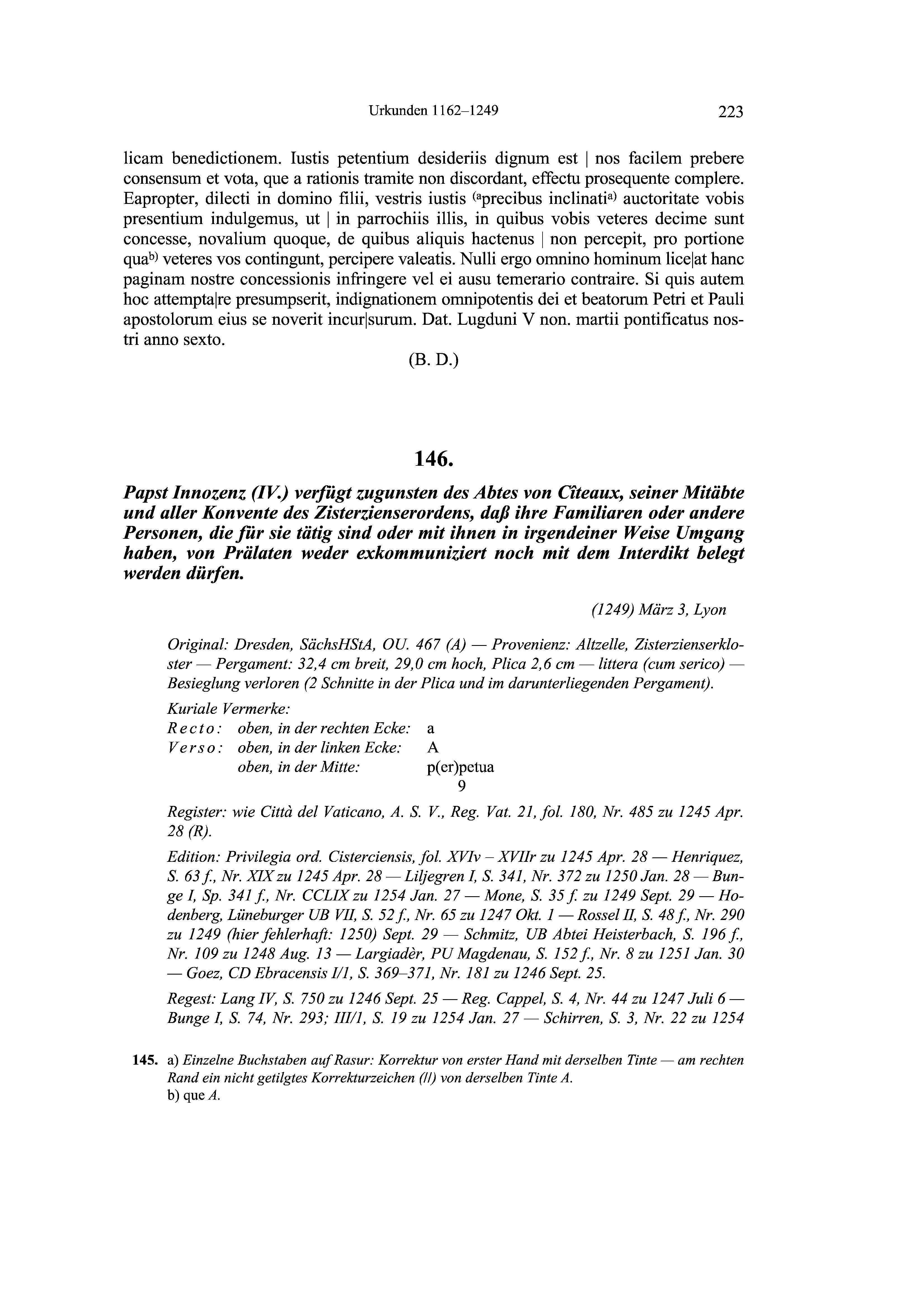Historische Urkunde Seite 223 aus Band cds2_19