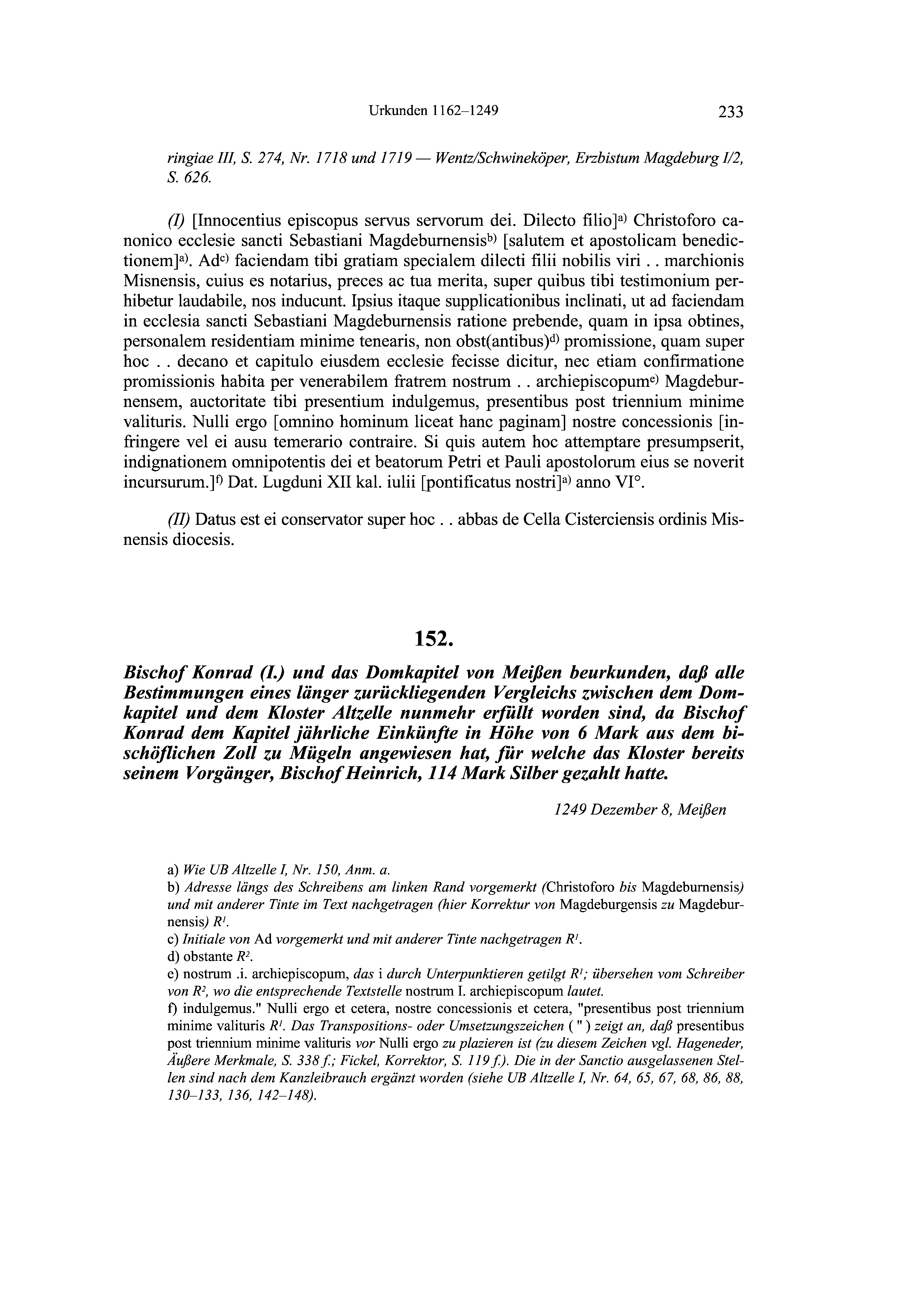 Historische Urkunde Seite 233 aus Band cds2_19